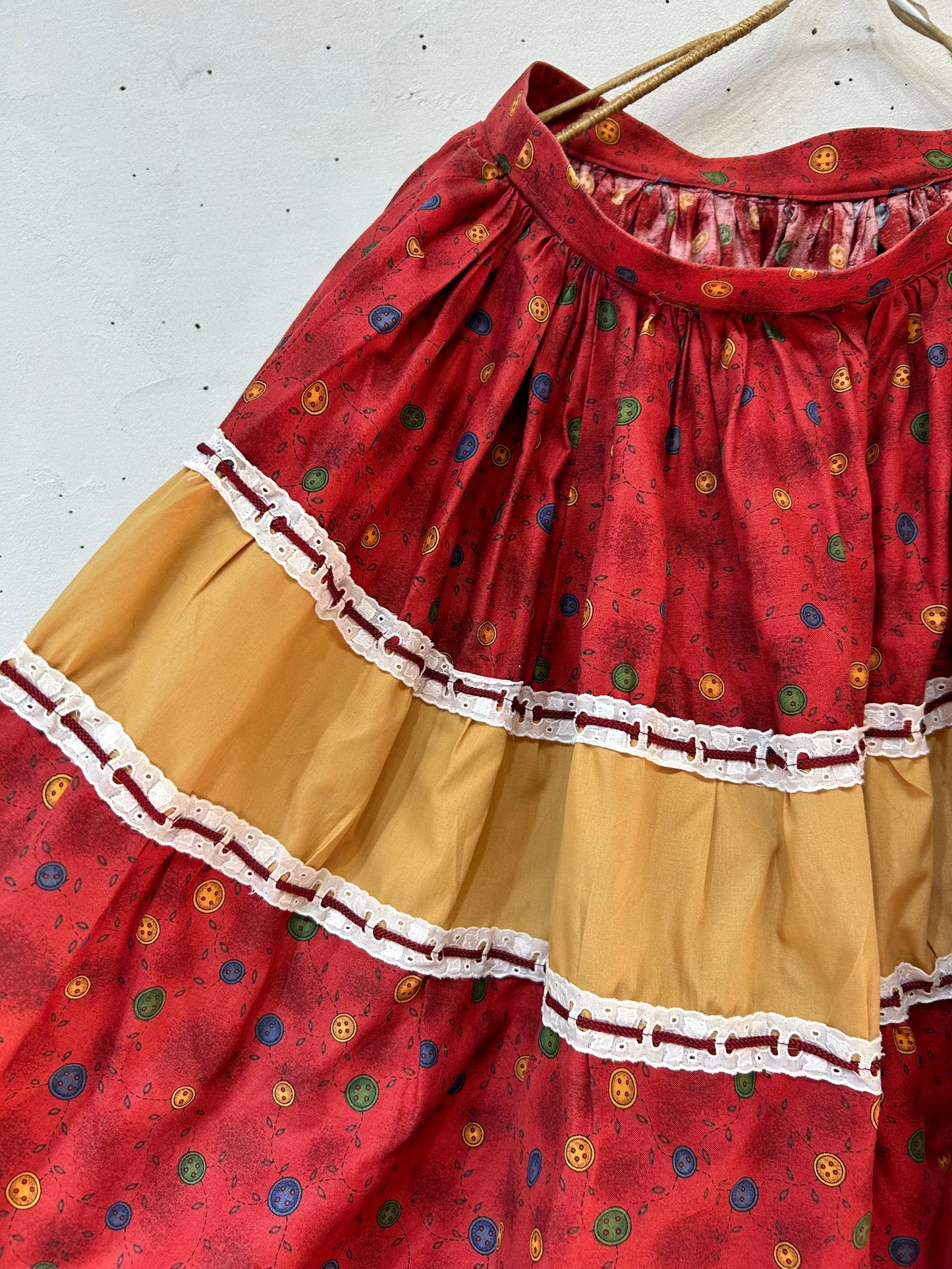 Vintage Tiered Skirt [D26794]