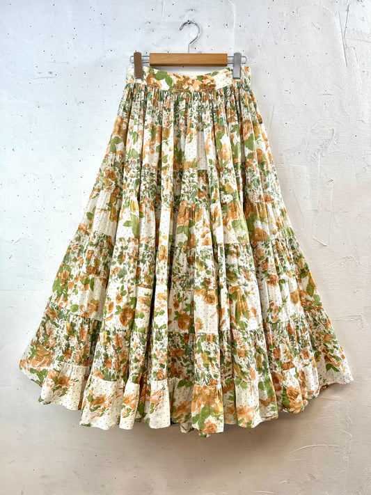 Vintage Tiered Skirt  [C29655]