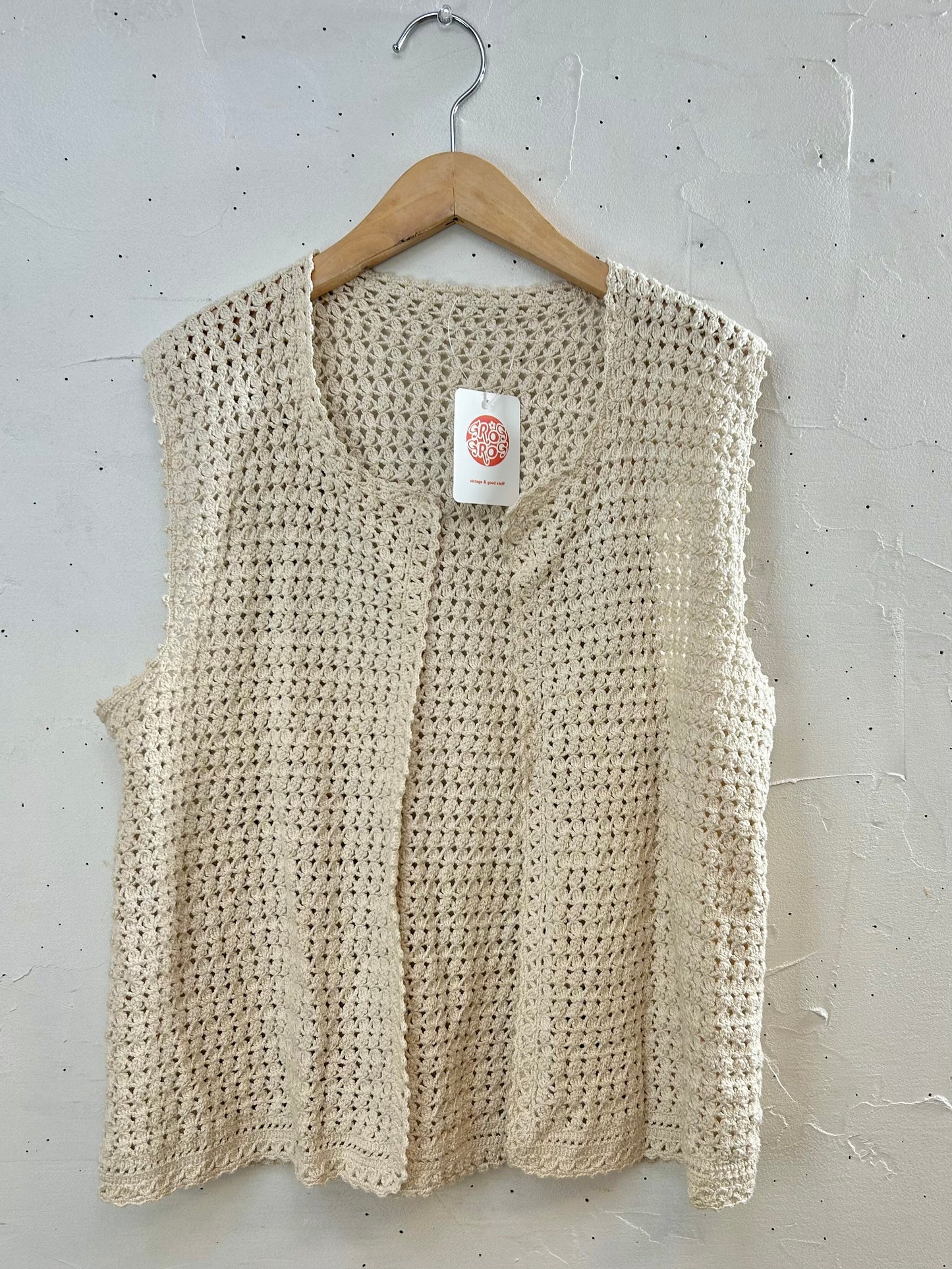 Vintage Crochet Knit Vest [H28146]