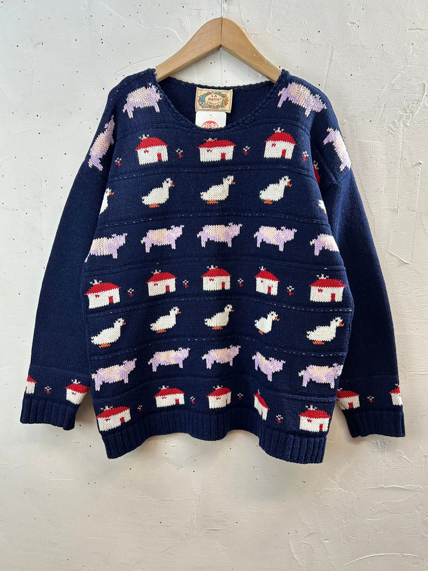 Vintage Knit Sweater MADE IN ITALY [A29221]