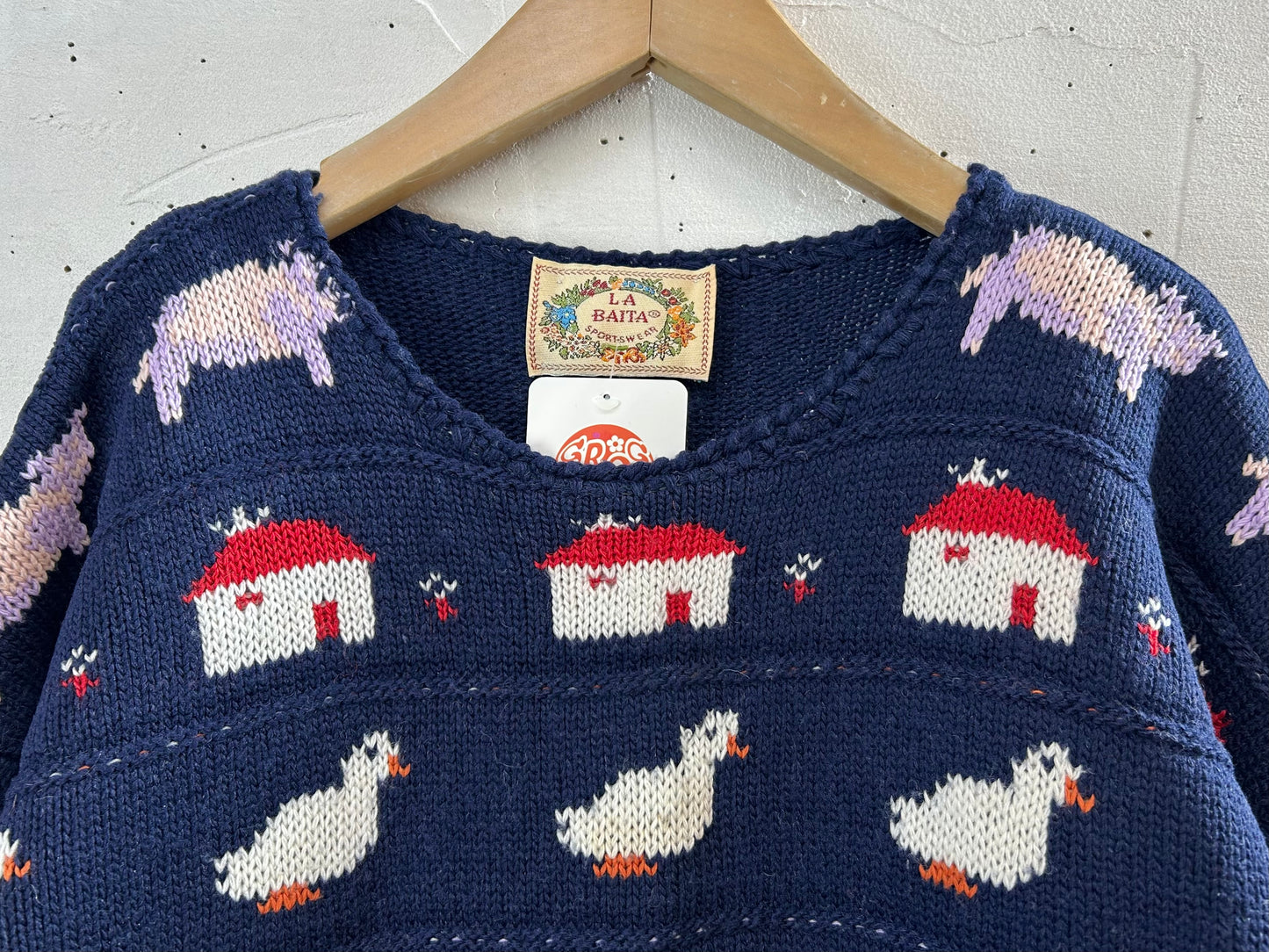 Vintage Knit Sweater MADE IN ITALY [A29221]