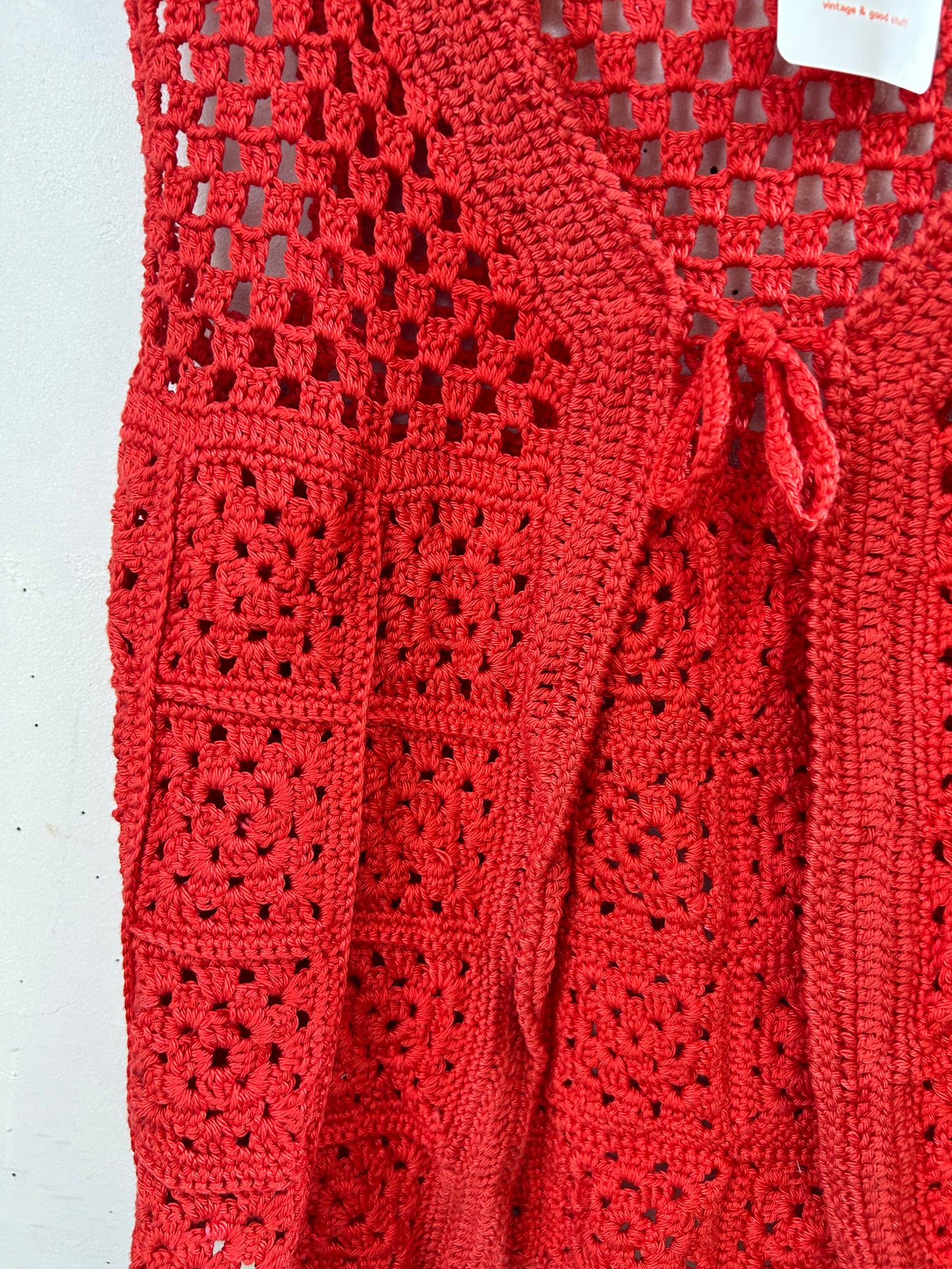 Vintage Crochet Knit Vest[H28148]