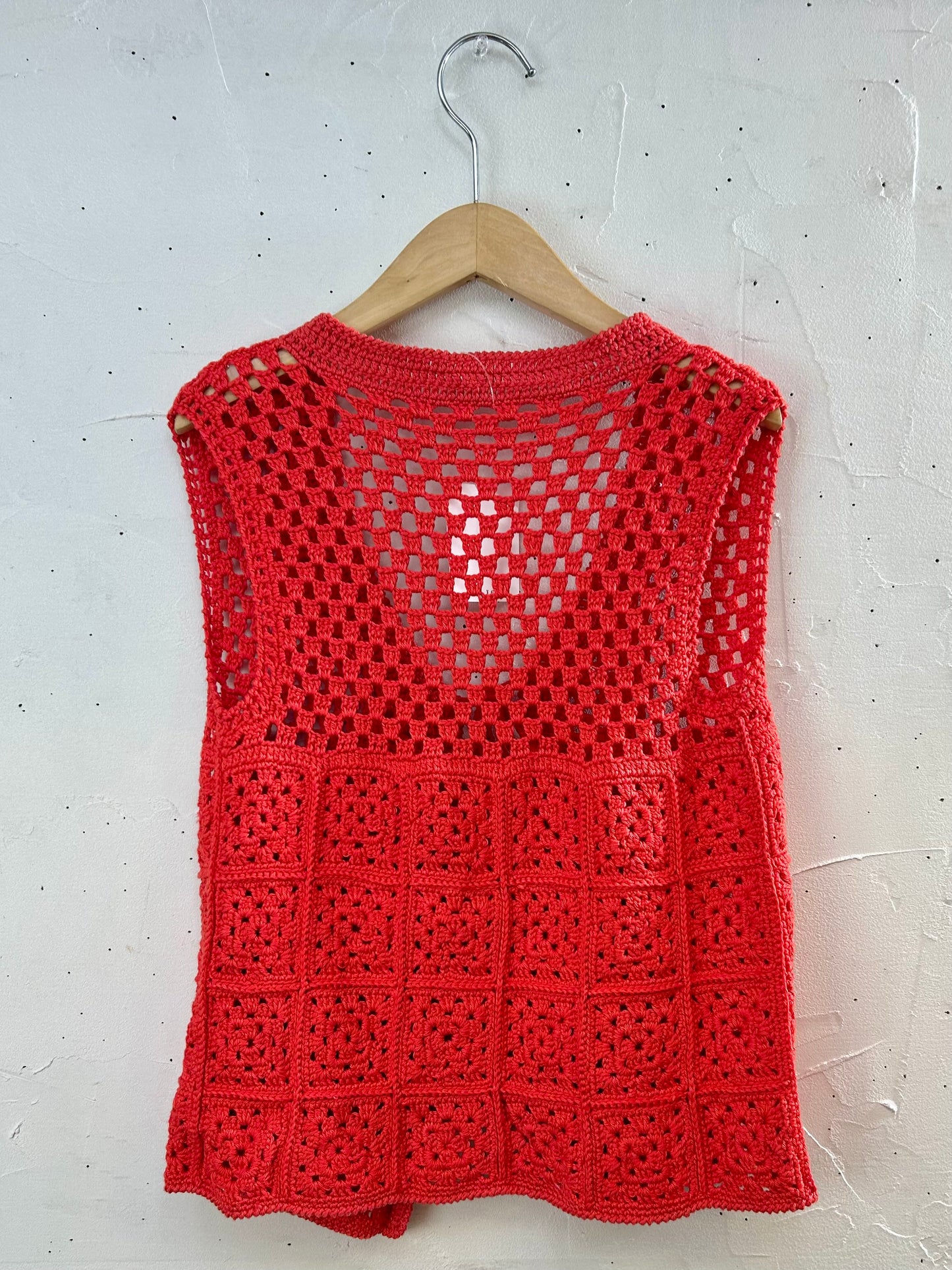 Vintage Crochet Knit Vest[H28148]