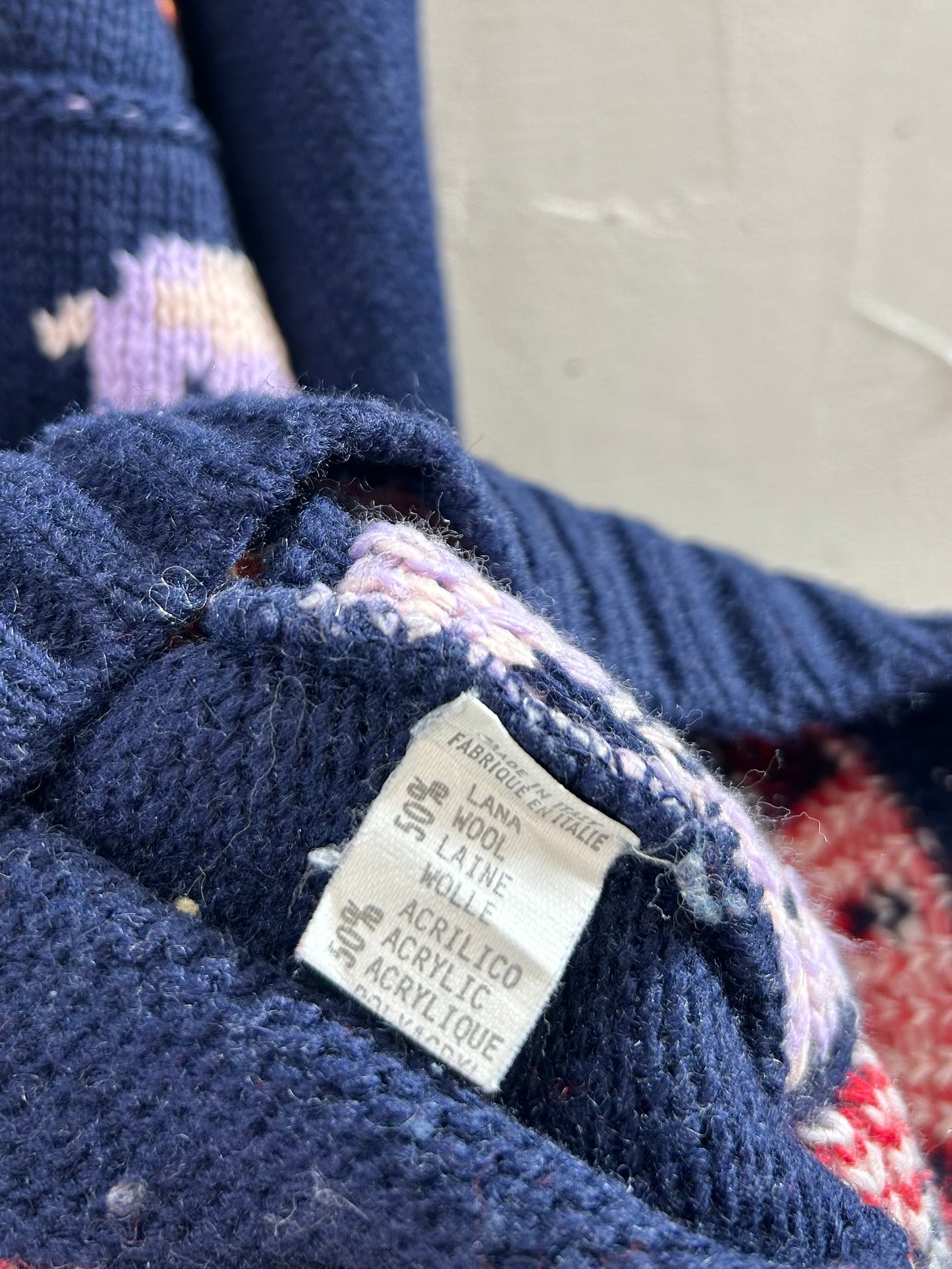 Vintage Knit Sweater MADE IN ITALY [A29221]