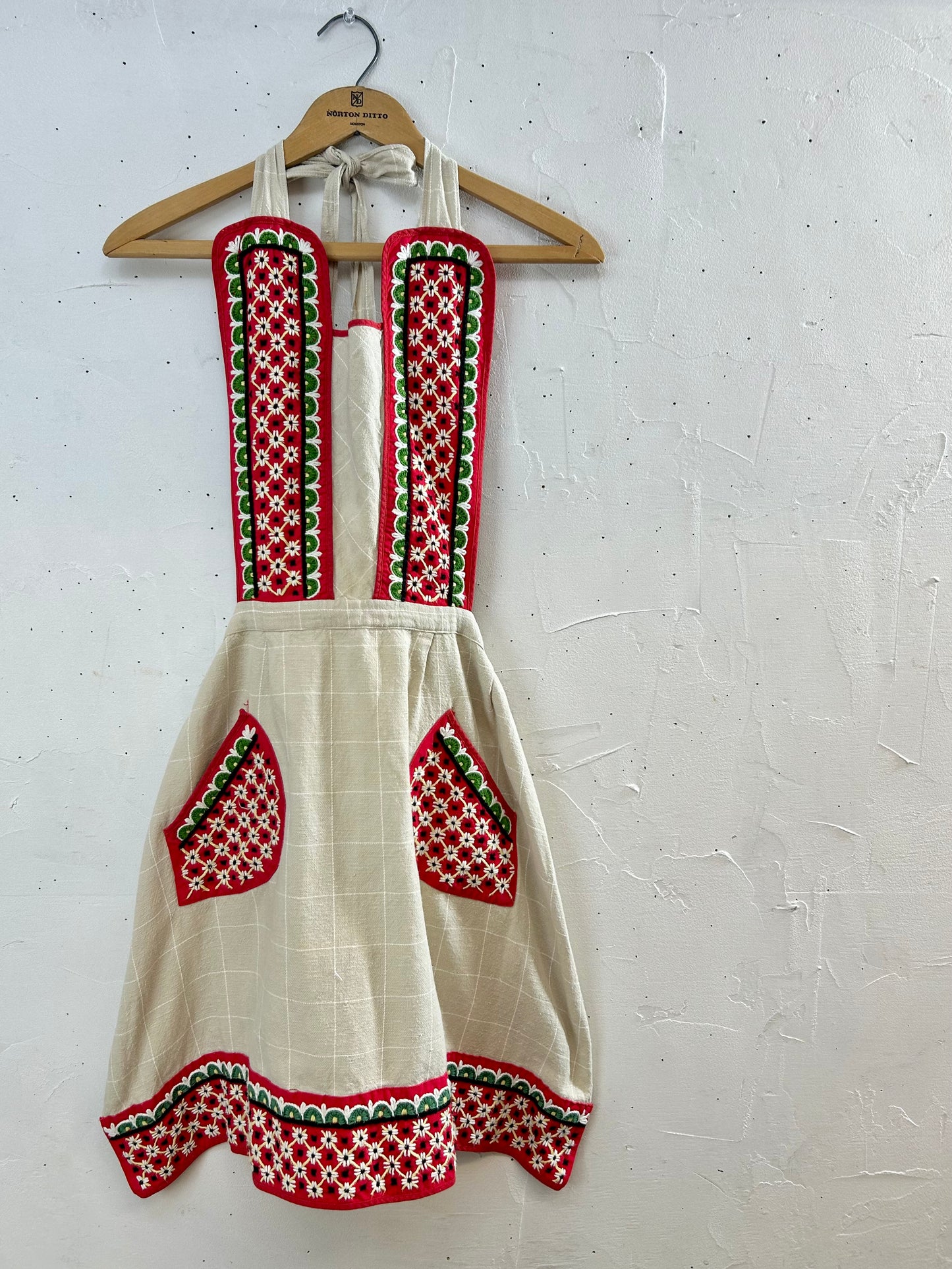 ’50-’60s Embroidery Apron [H28152]