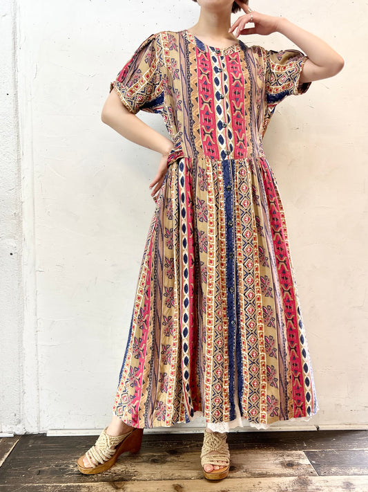 Vintage Viscose Dress [E27233]