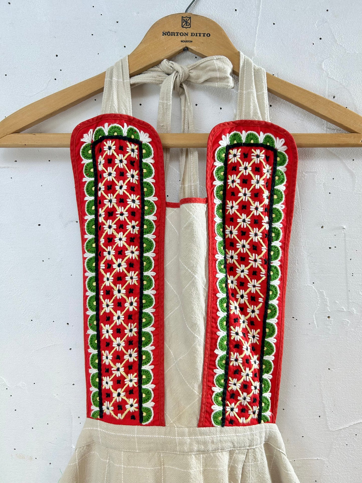 ’50-’60s Embroidery Apron [H28152]