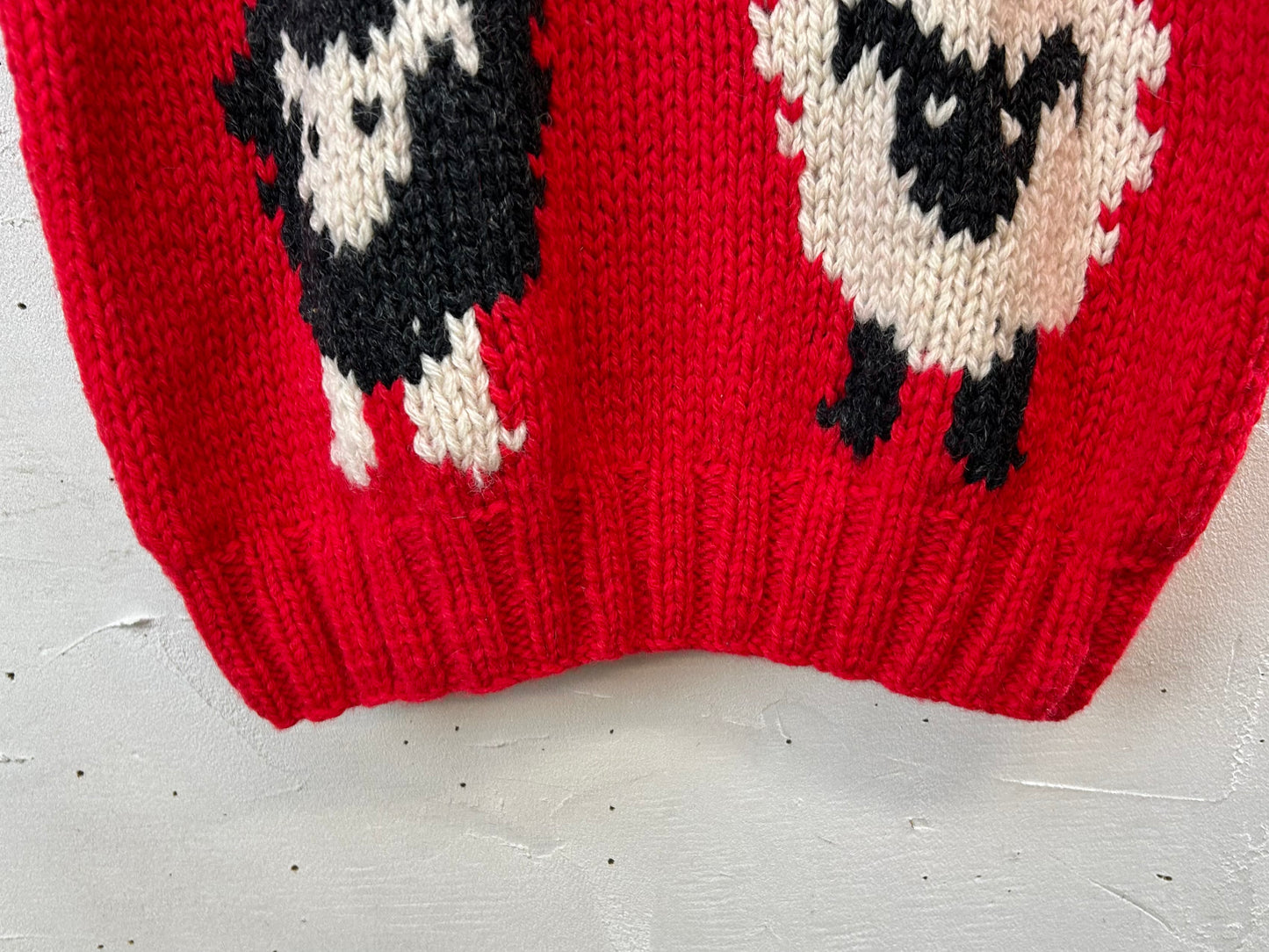 Vintage Hand Knit Vest 〜Wool Rich〜 [A29220]