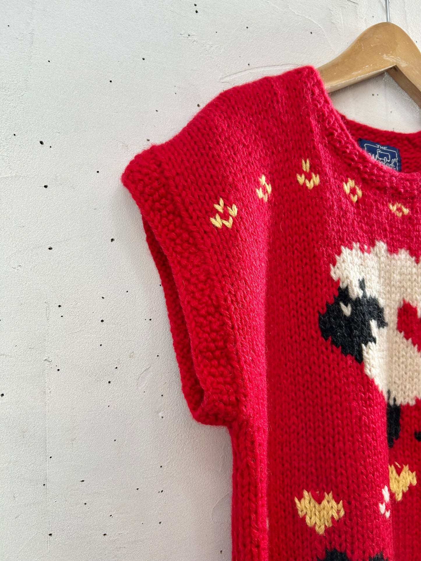 Vintage Hand Knit Vest 〜Wool Rich〜 [A29220]