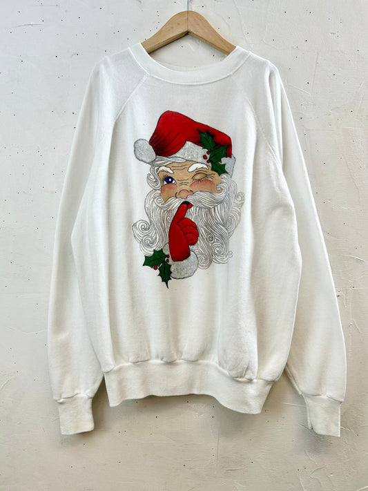 Vintage Xmas Hand Painted Sweat [J28774]