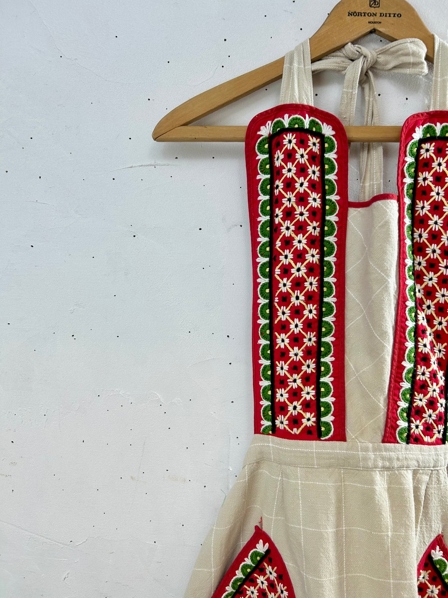 ’50-’60s Embroidery Apron [H28152]