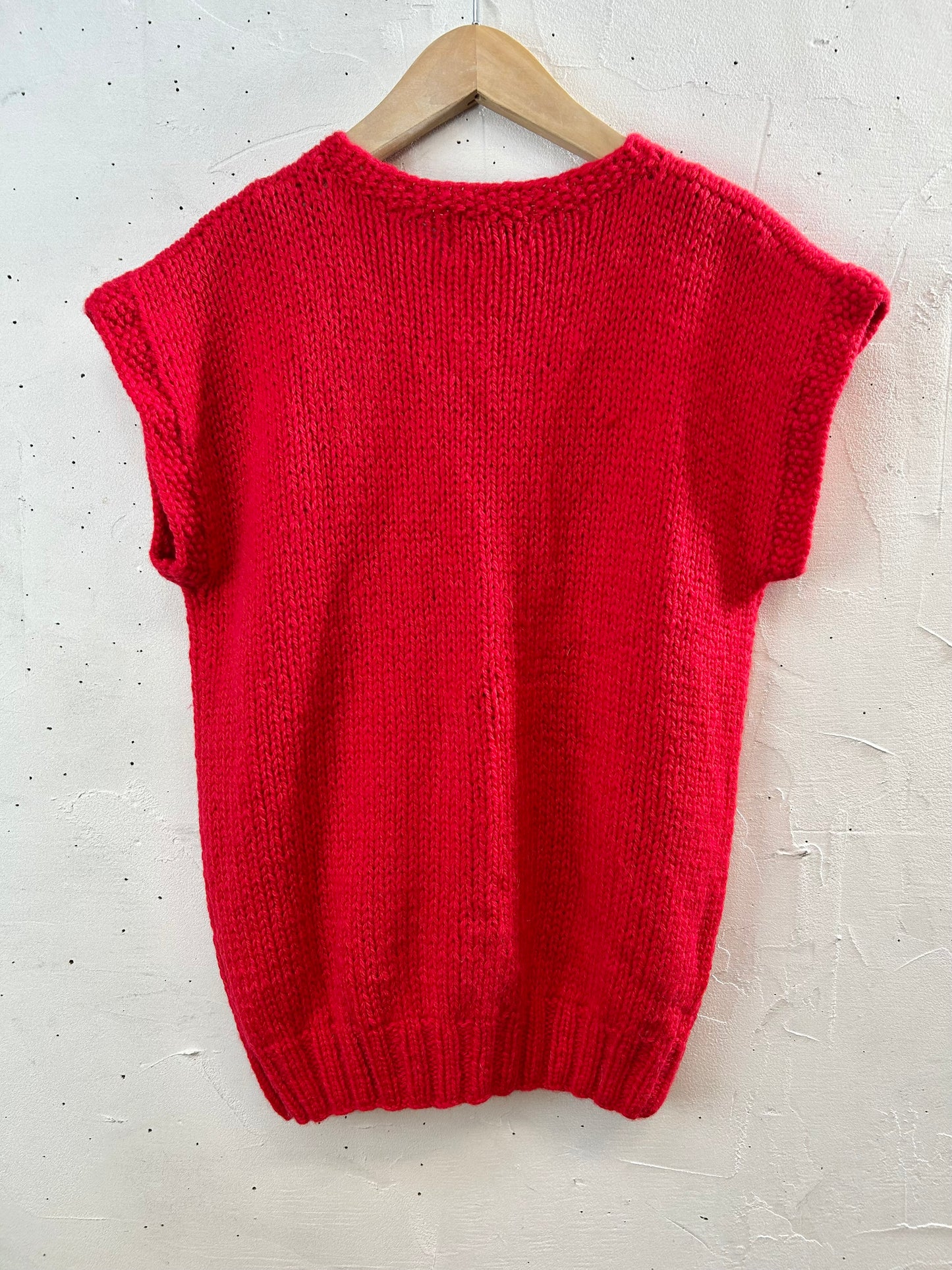 Vintage Hand Knit Vest 〜Wool Rich〜 [A29220]