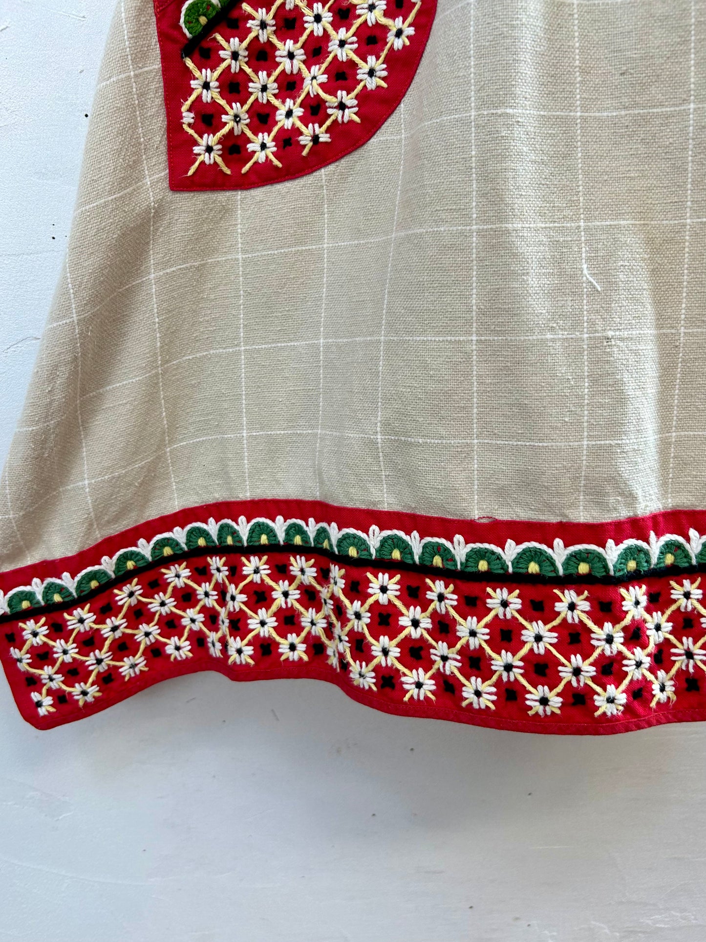 ’50-’60s Embroidery Apron [H28152]