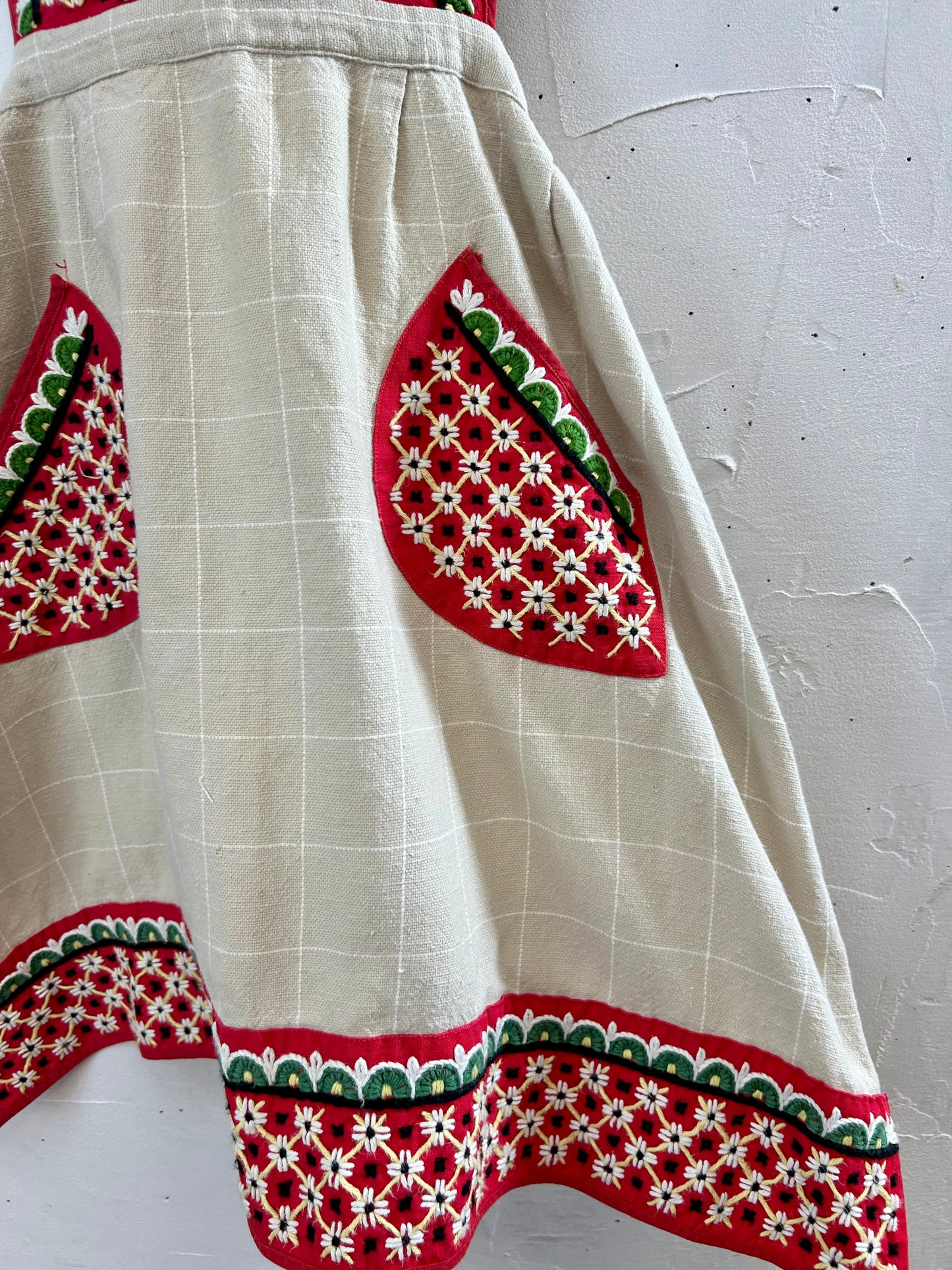 ’50-’60s Embroidery Apron [H28152]