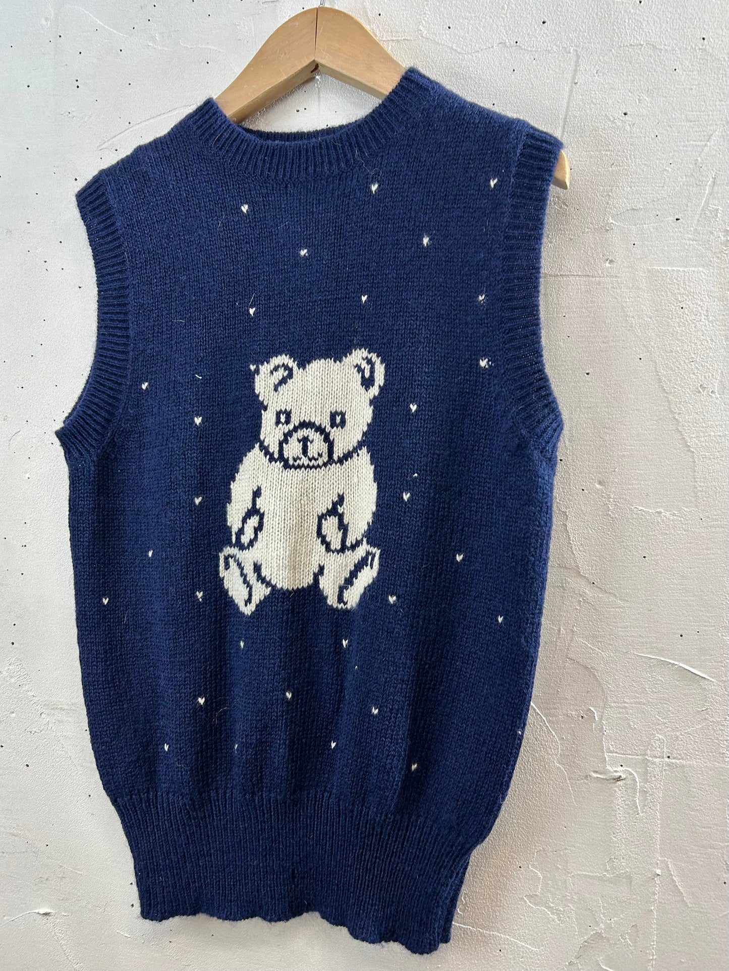 Vintage Hand Knit Vest [A29219]