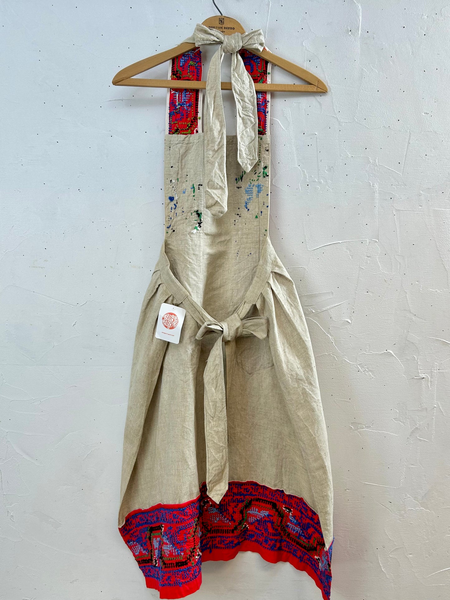 ’50-’60s Cross Stitch Apron [H28151]