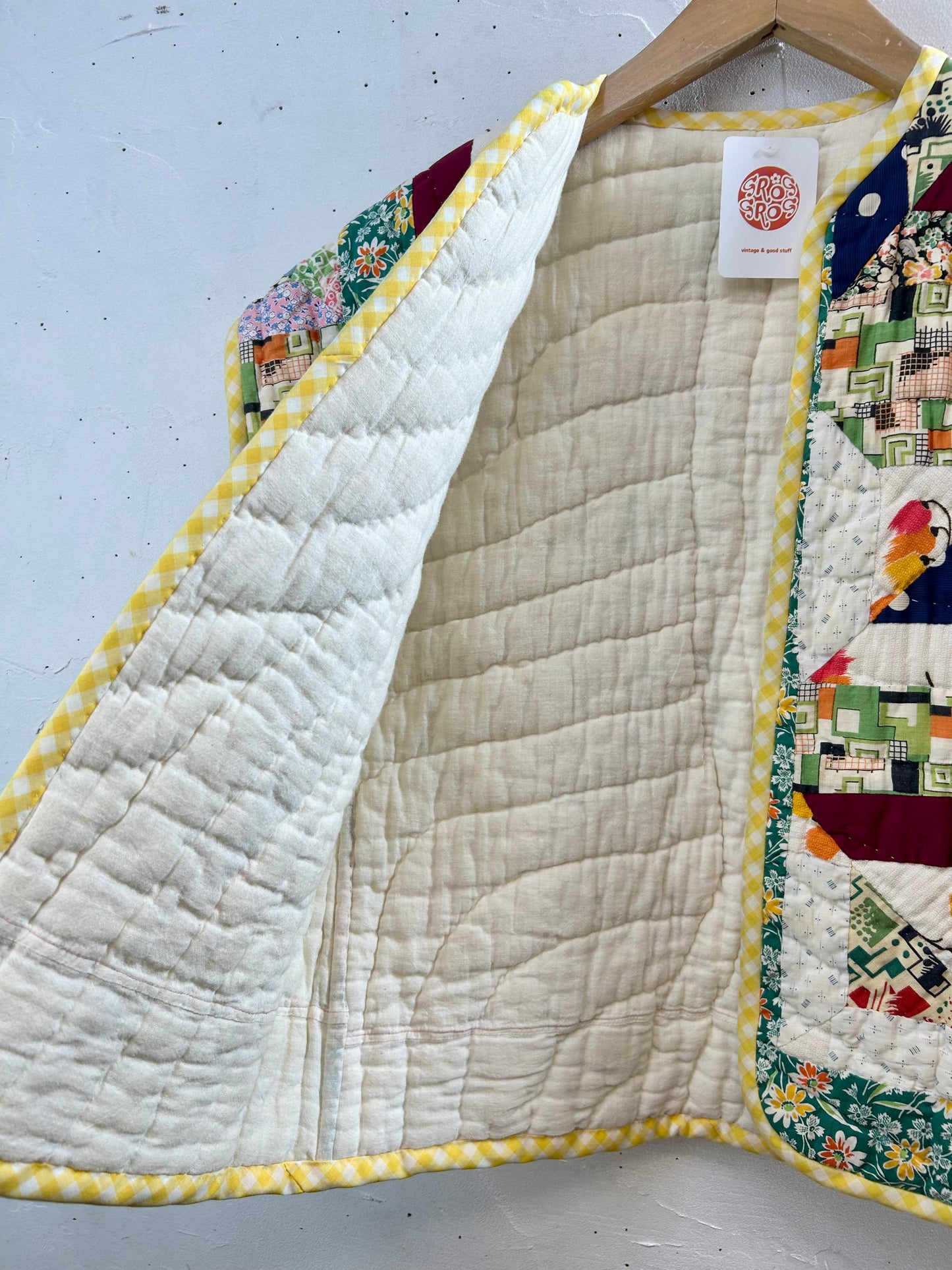 Vintage Patchwork Quilt Vest [A29225]
