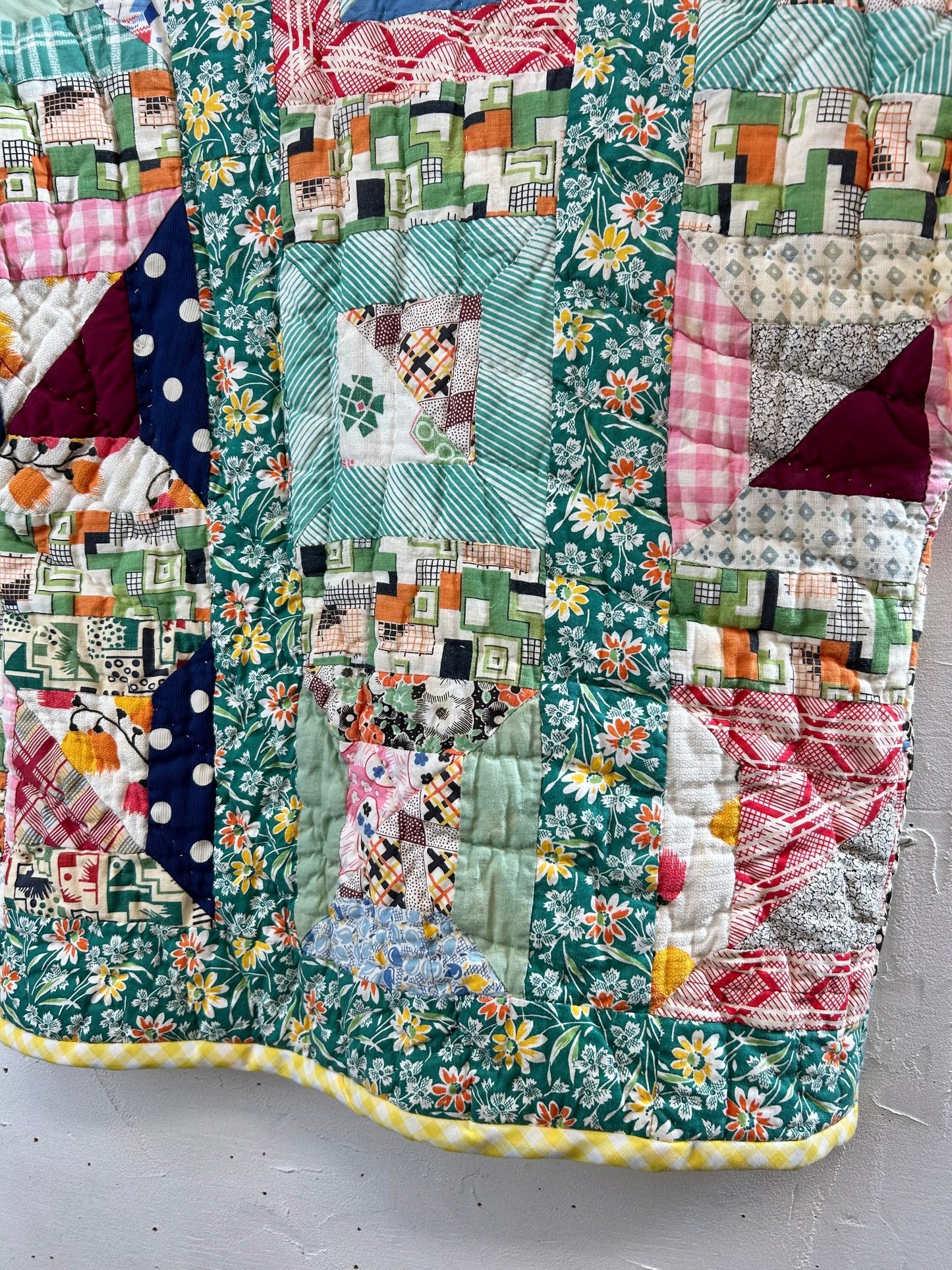 Vintage Patchwork Quilt Vest [A29225]