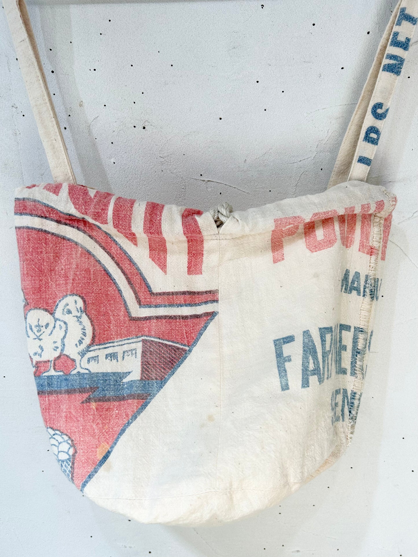 Vintage Feed Sack Pouch Bag 〜Amy Nina〜 [I25117]