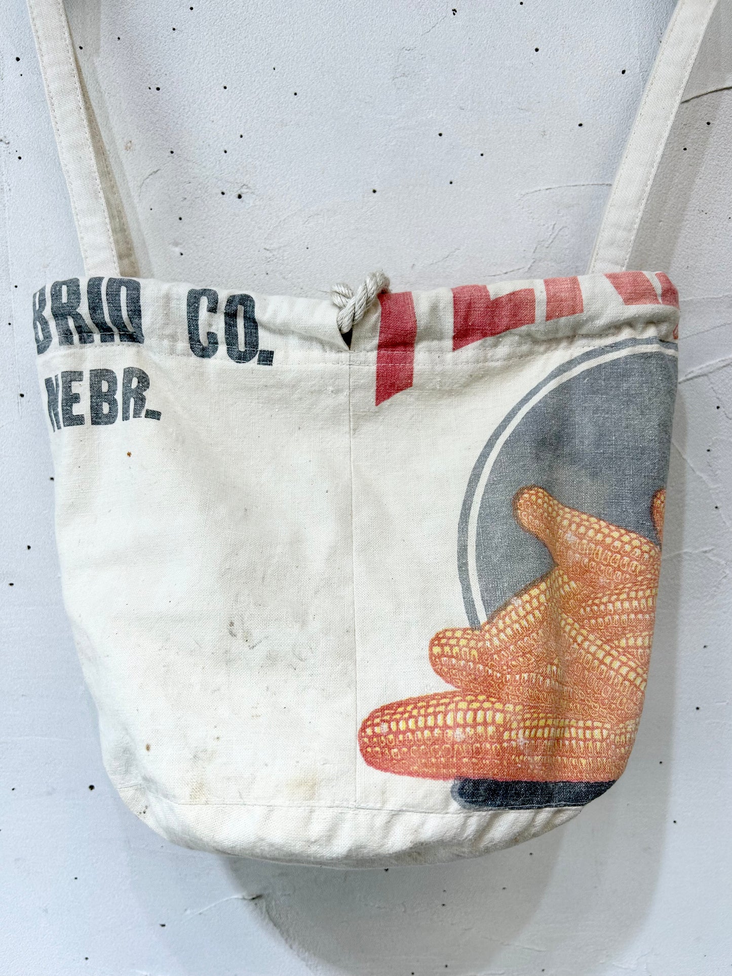 Vintage Feed Sack Pouch Bag 〜Amy Nina〜 [I25121]