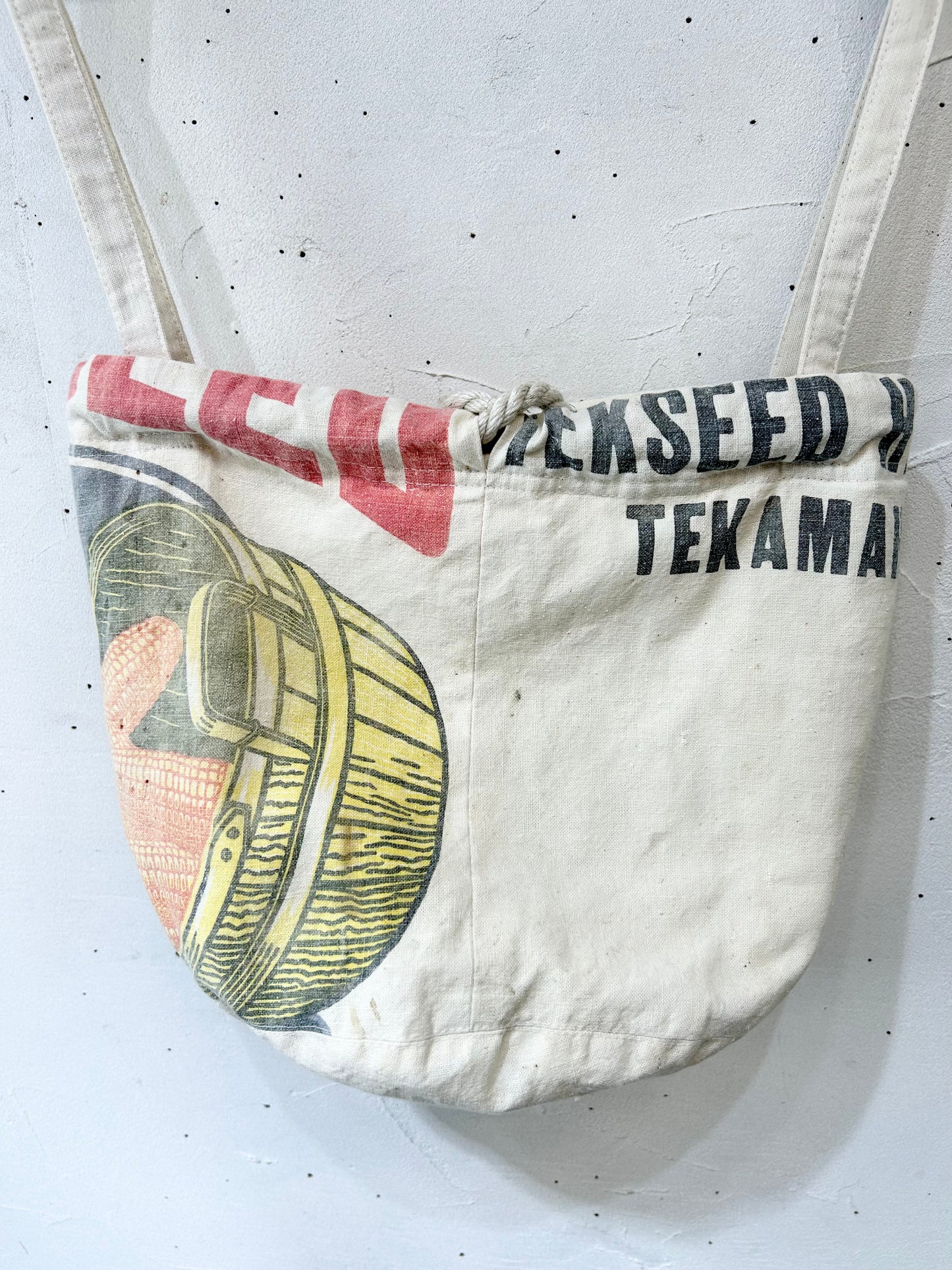 Vintage Feed Sack Pouch Bag 〜Amy Nina〜 [I25121]