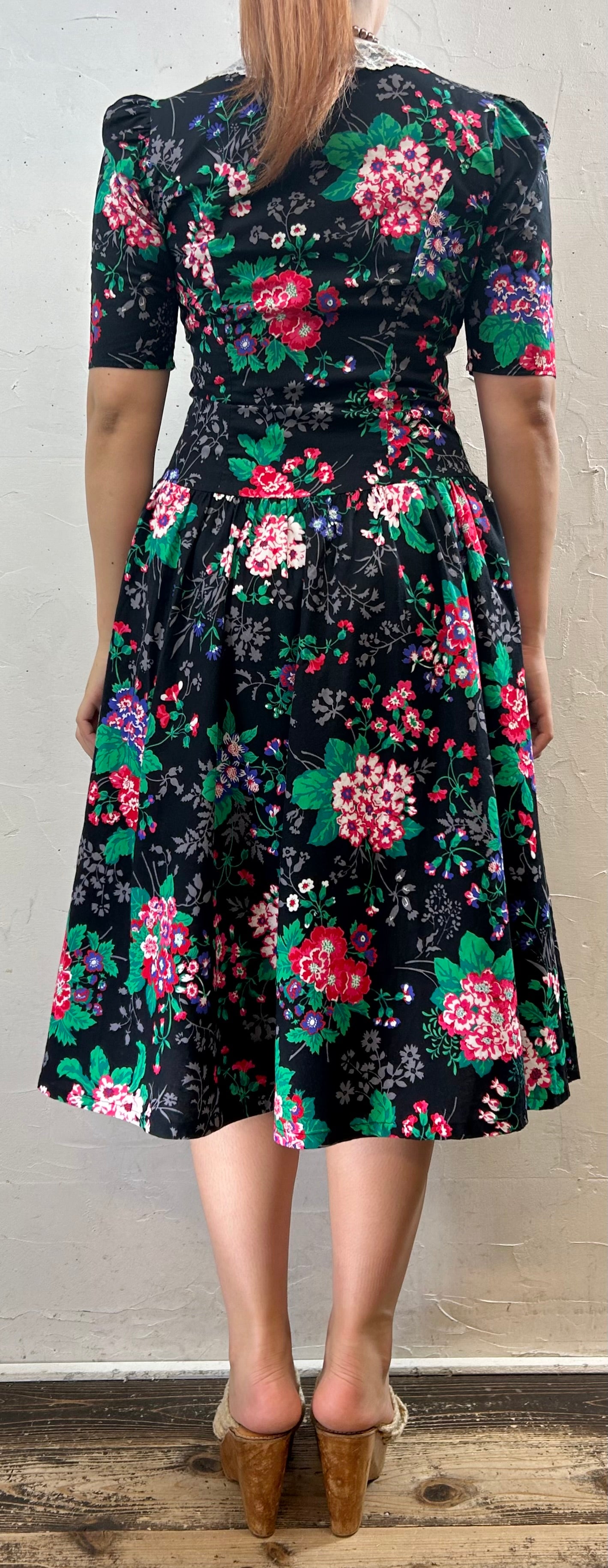 Vintage Flower Dress [F27672]