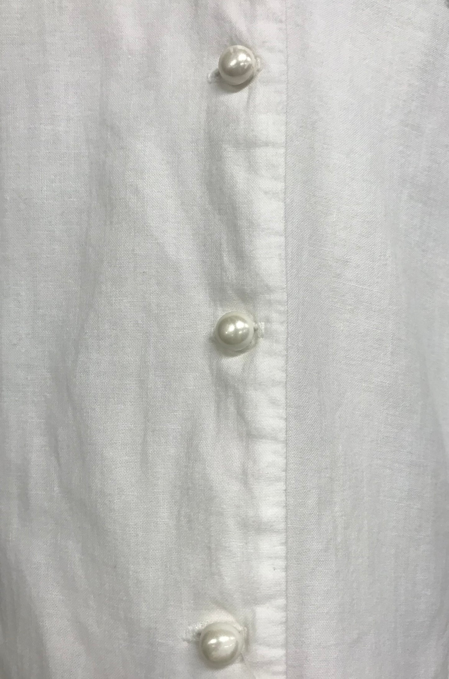 Vintage White Blouse MADE IN USA [E27121]