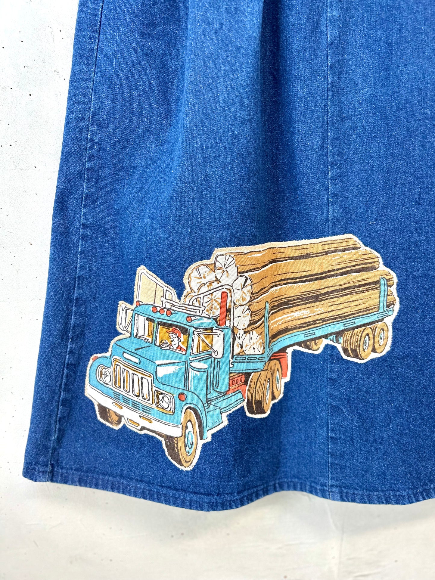 Vintage Custom Denim Skirt MADE IN USA [D30077]
