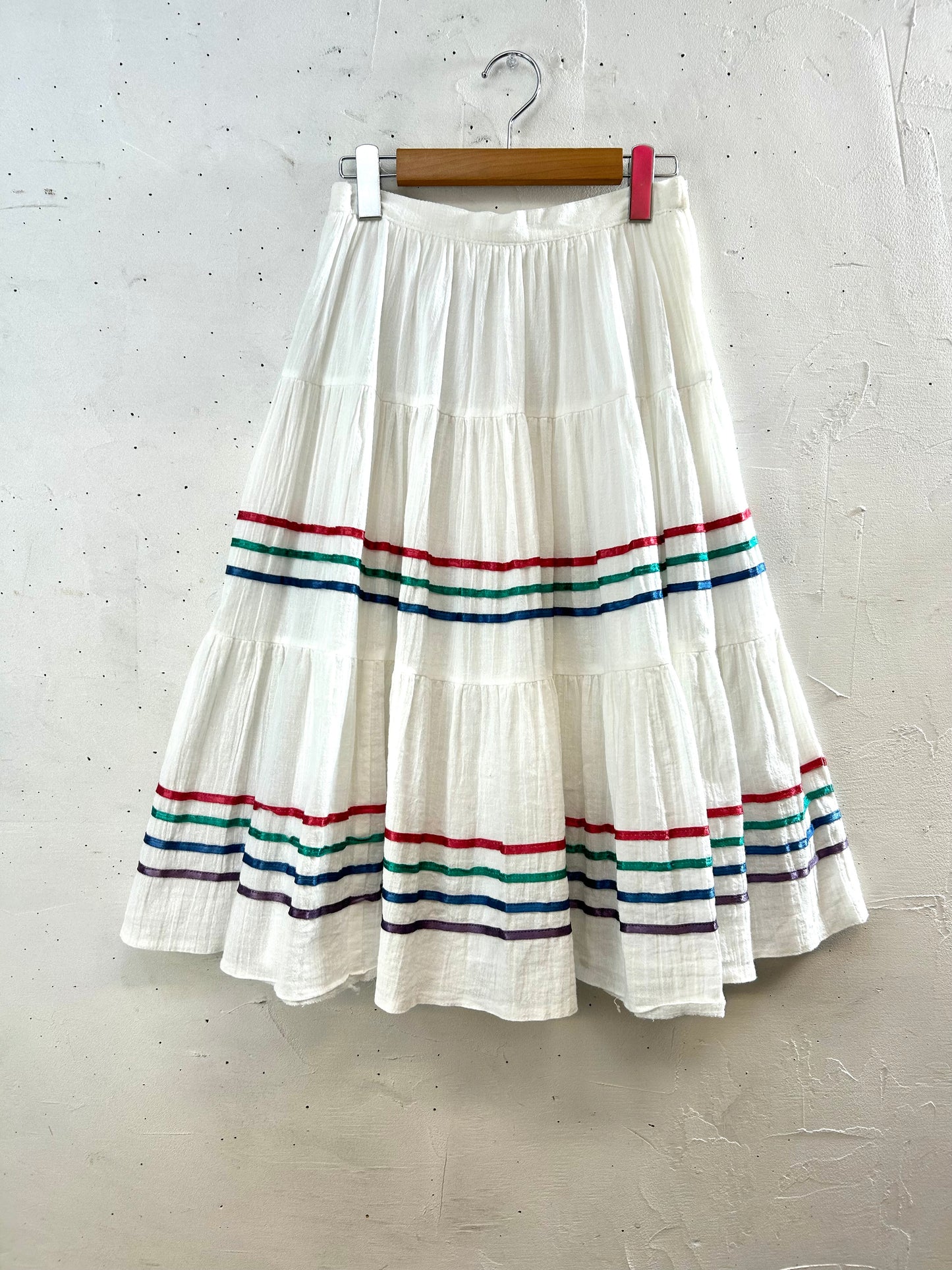 Vintage Tiered Skirt  MADE IN WEST-GERMANY [A29445]