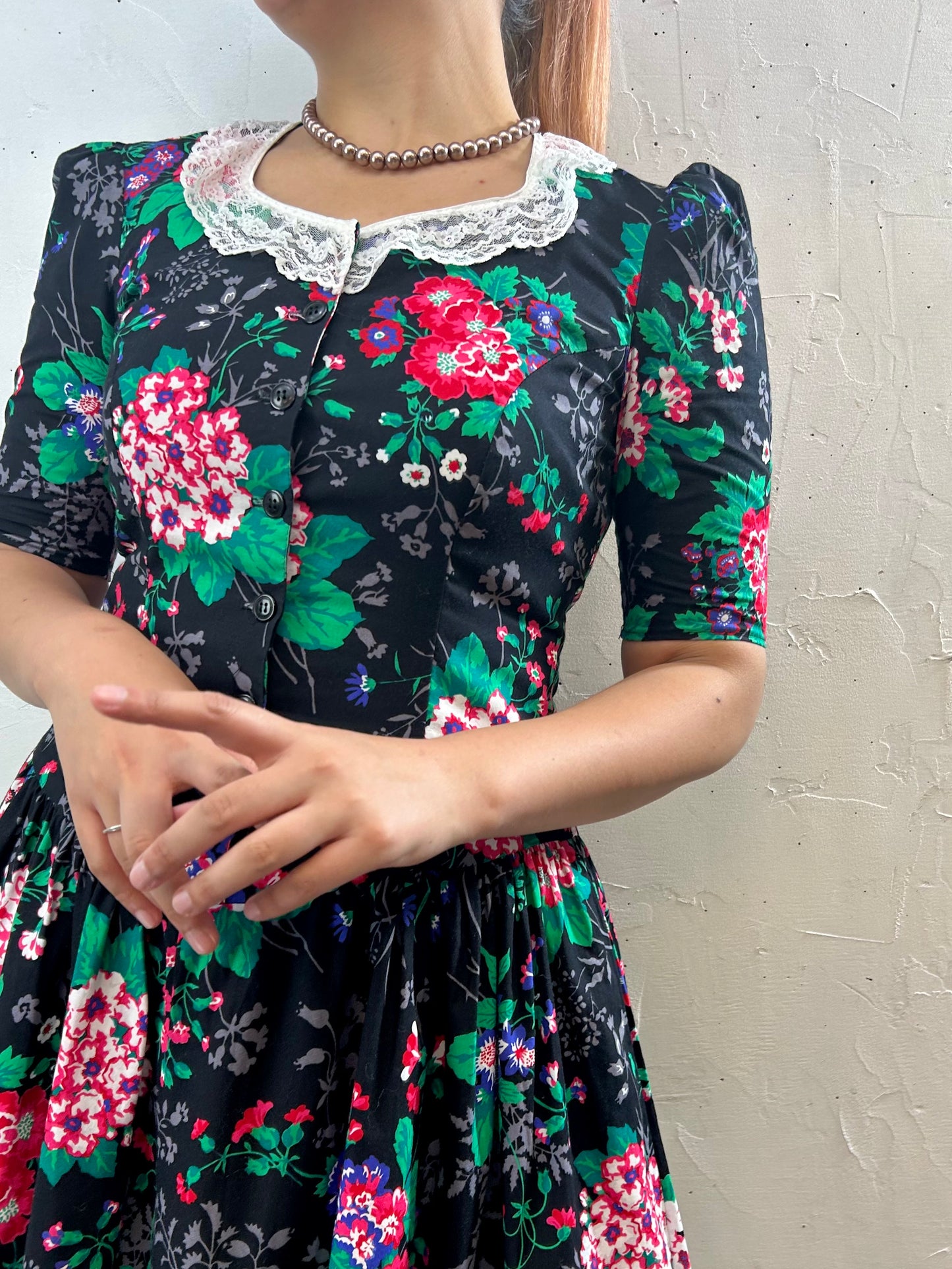 Vintage Flower Dress [F27672]