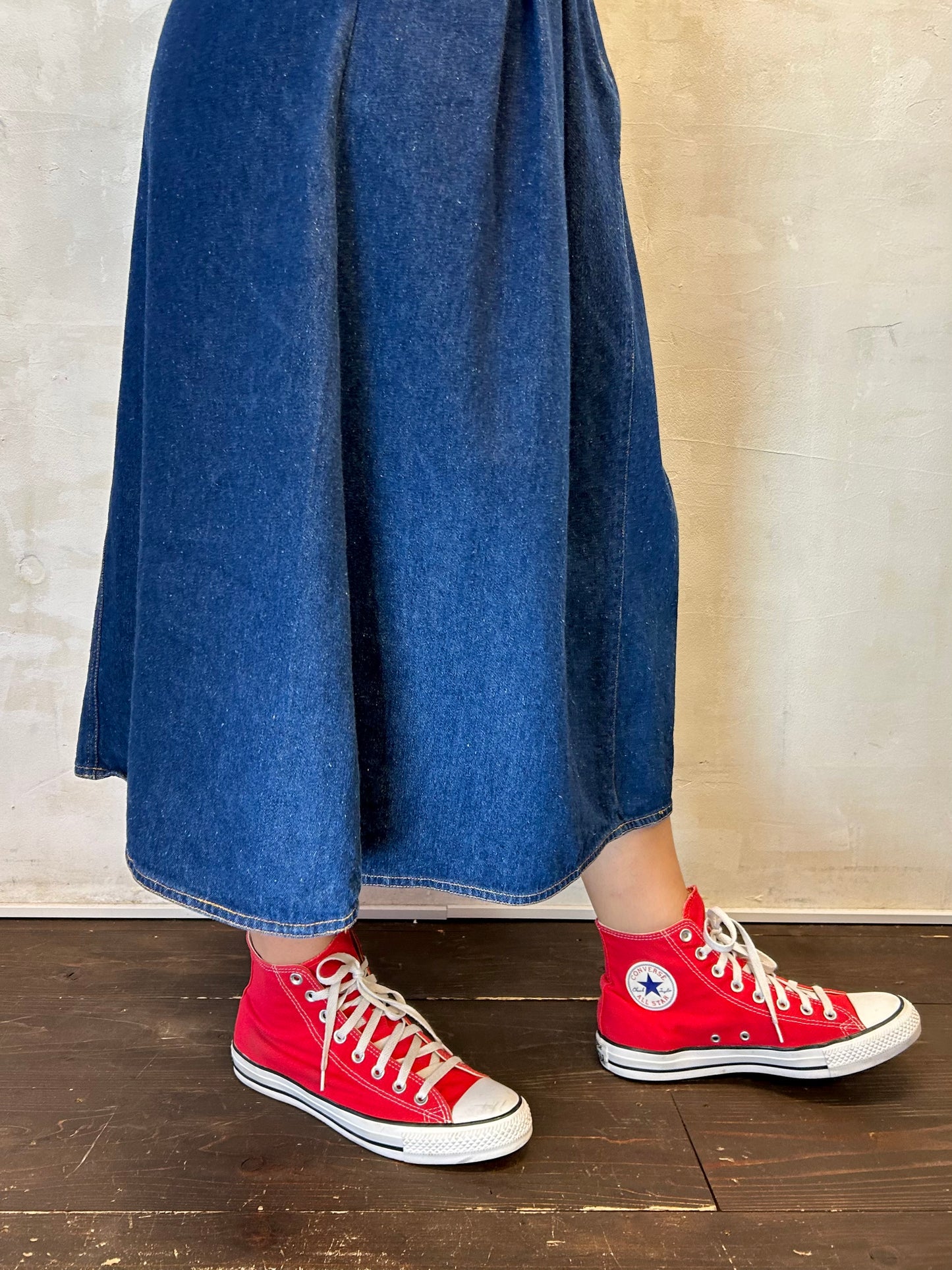 Vintage Denim Skirt 〜LESLIE FAY〜 [I28336]