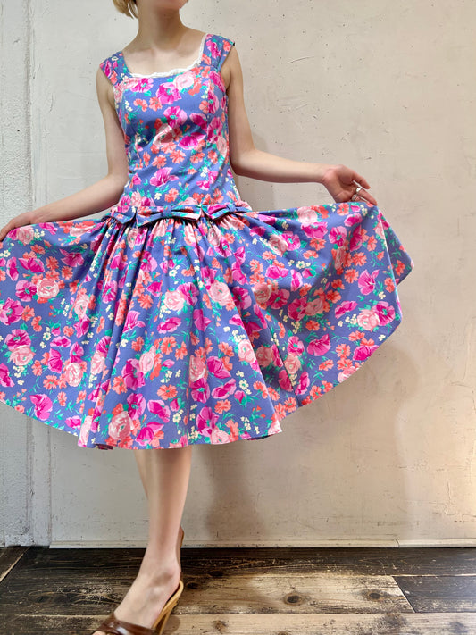 Vintage Flower Dress 〜Laura Ashley〜 [E27061]
