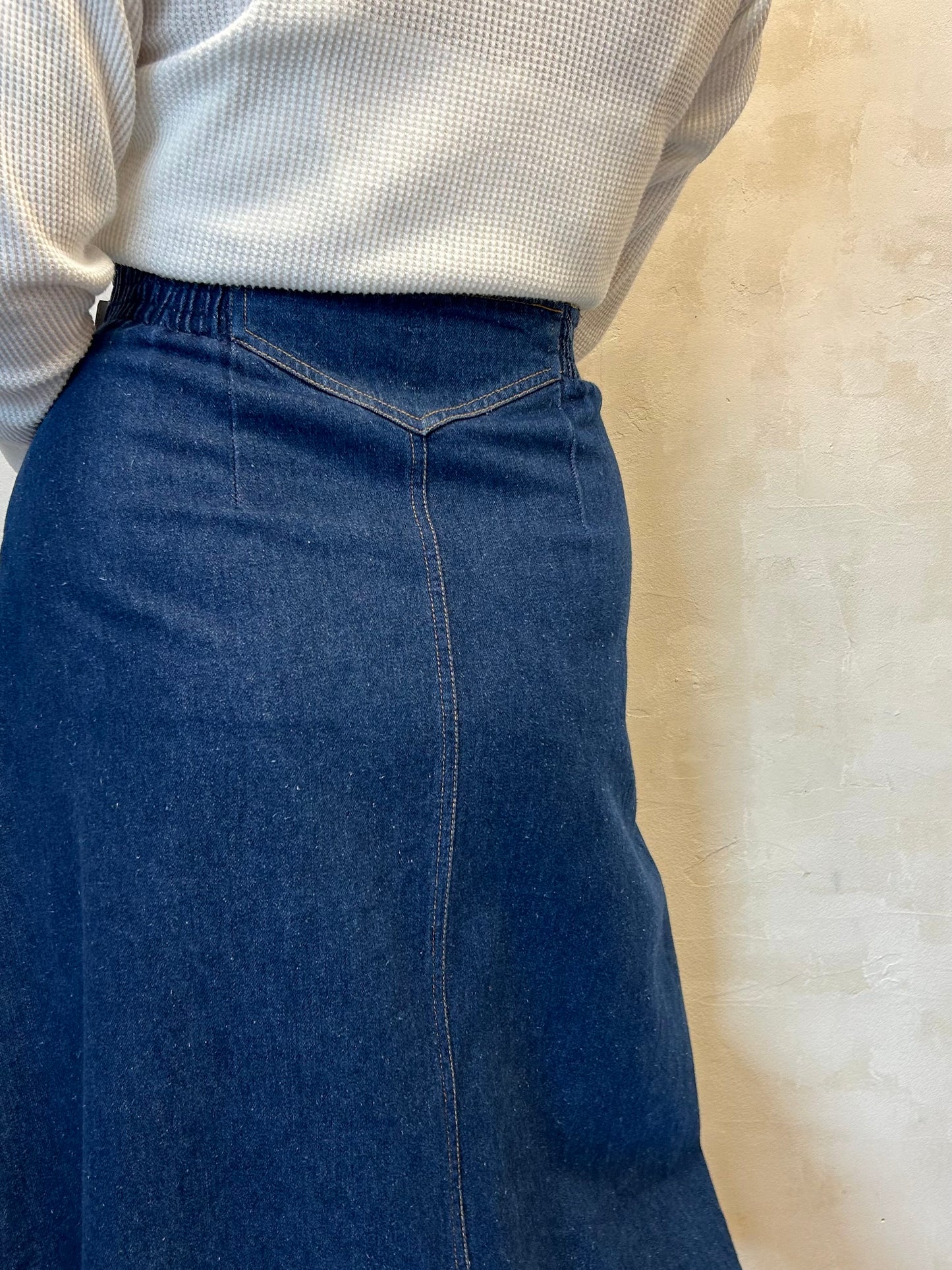 Vintage Denim Skirt 〜LESLIE FAY〜 [I28336]