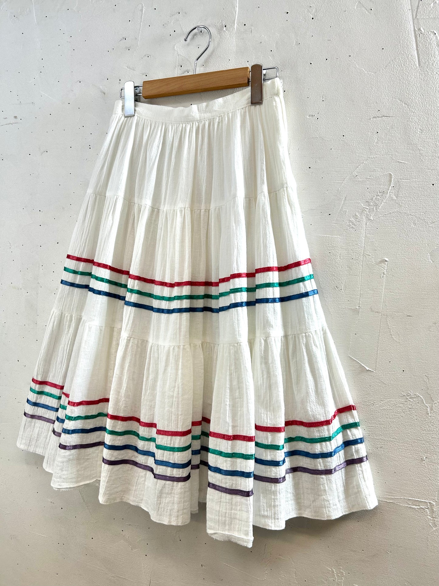 Vintage Tiered Skirt  MADE IN WEST-GERMANY [A29445]