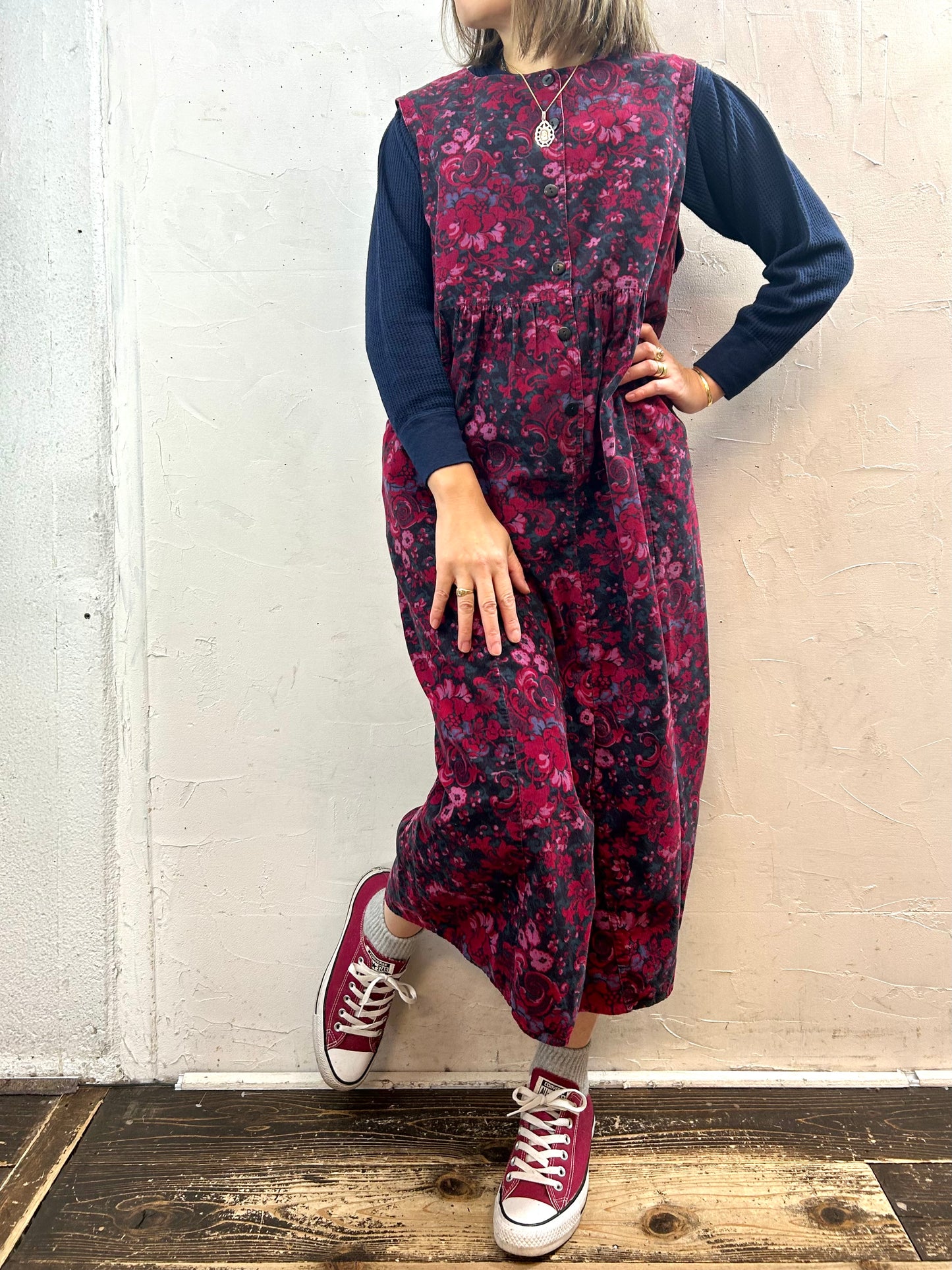 Vintage Custom Ovre Dress 〜Laura Ashley〜 [K29013]