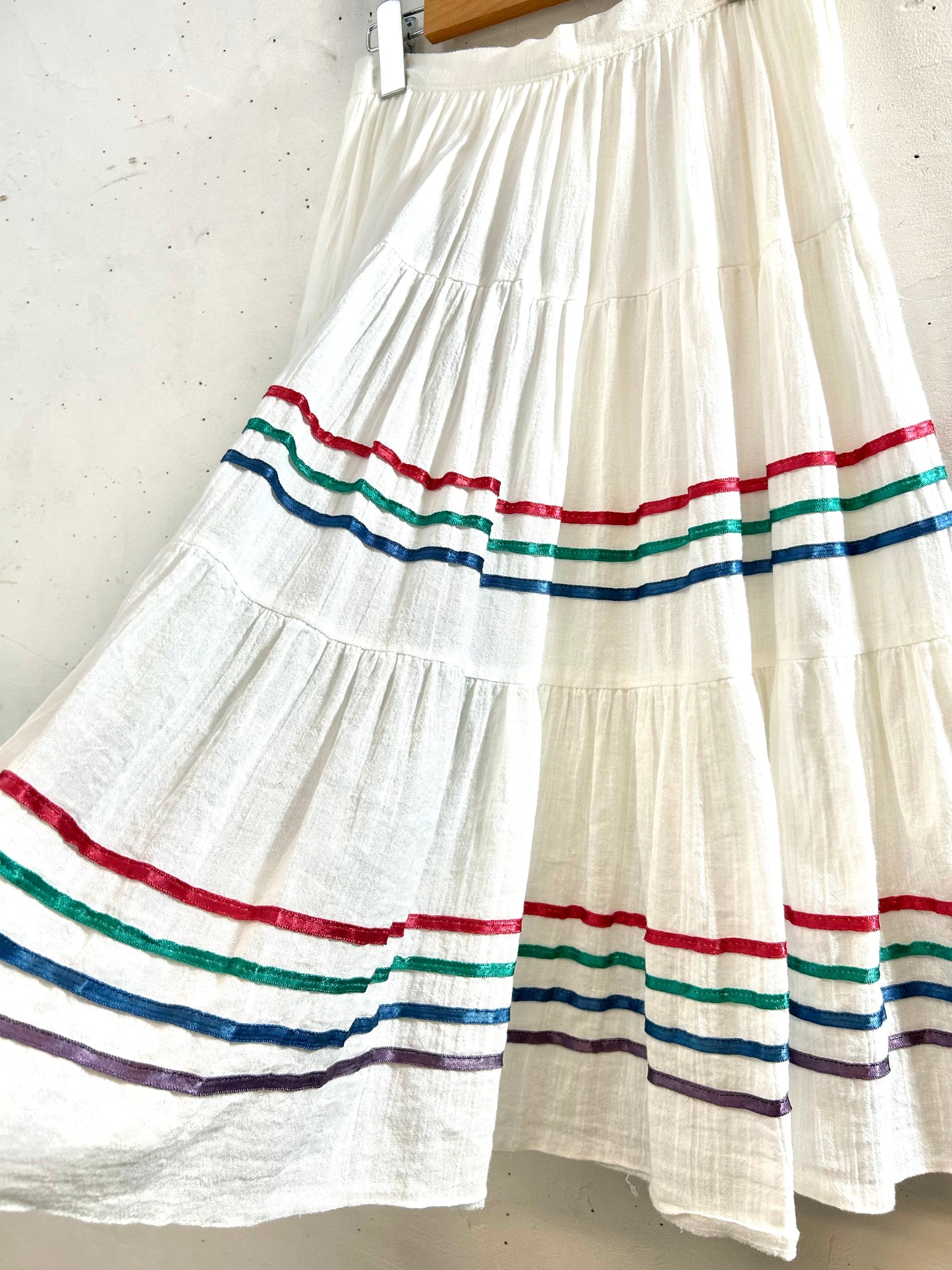 Vintage Tiered Skirt  MADE IN WEST-GERMANY [A29445]