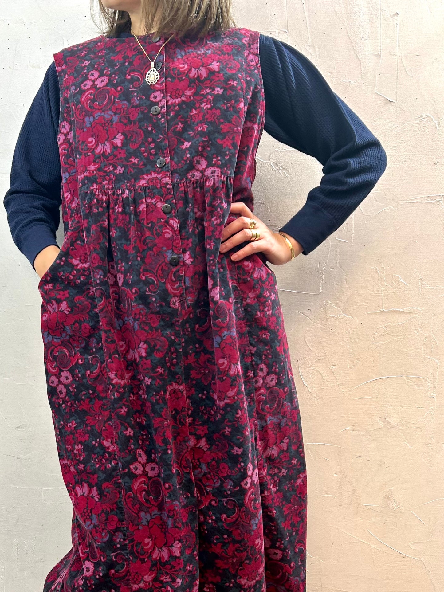 Vintage Custom Ovre Dress 〜Laura Ashley〜 [K29013]