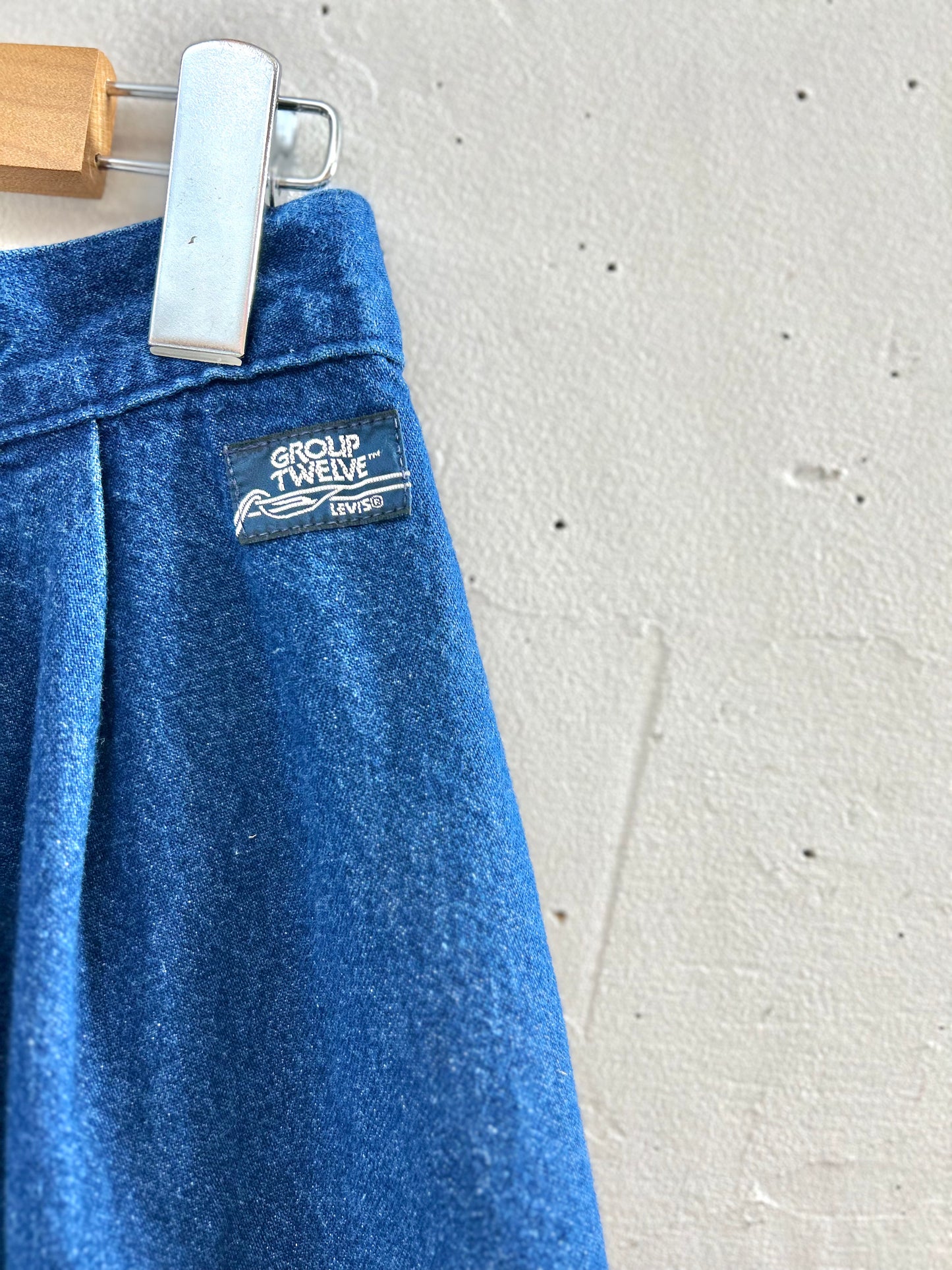 Vintage Custom Denim Skirt MADE IN USA [D30077]