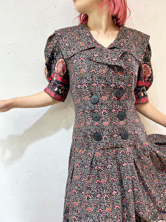 Vintage Sailor Collar Dress [I25131]