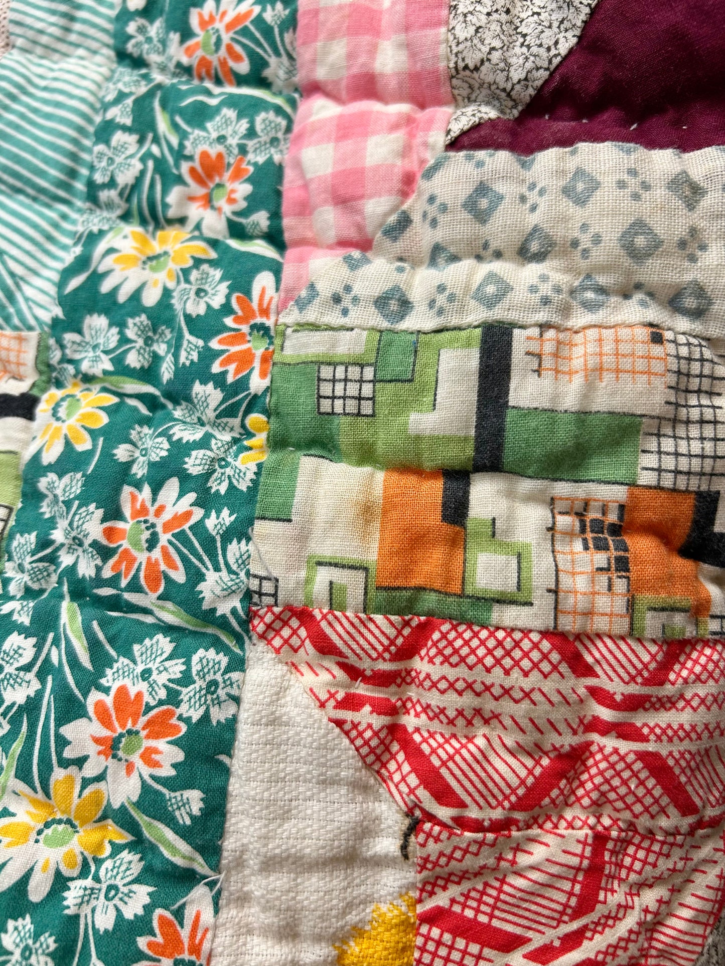 Vintage Patchwork Quilt Vest [A29225]