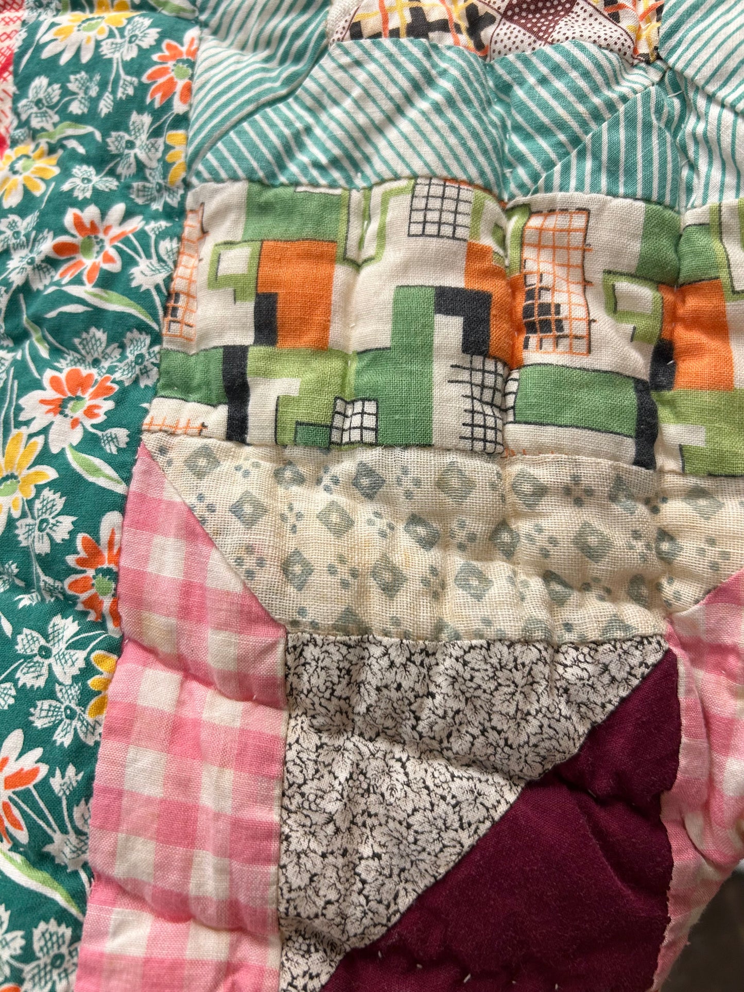 Vintage Patchwork Quilt Vest [A29225]