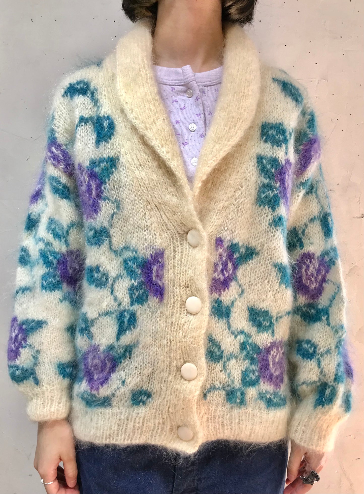 Vintage Hand Knit Cardigan [J25246]