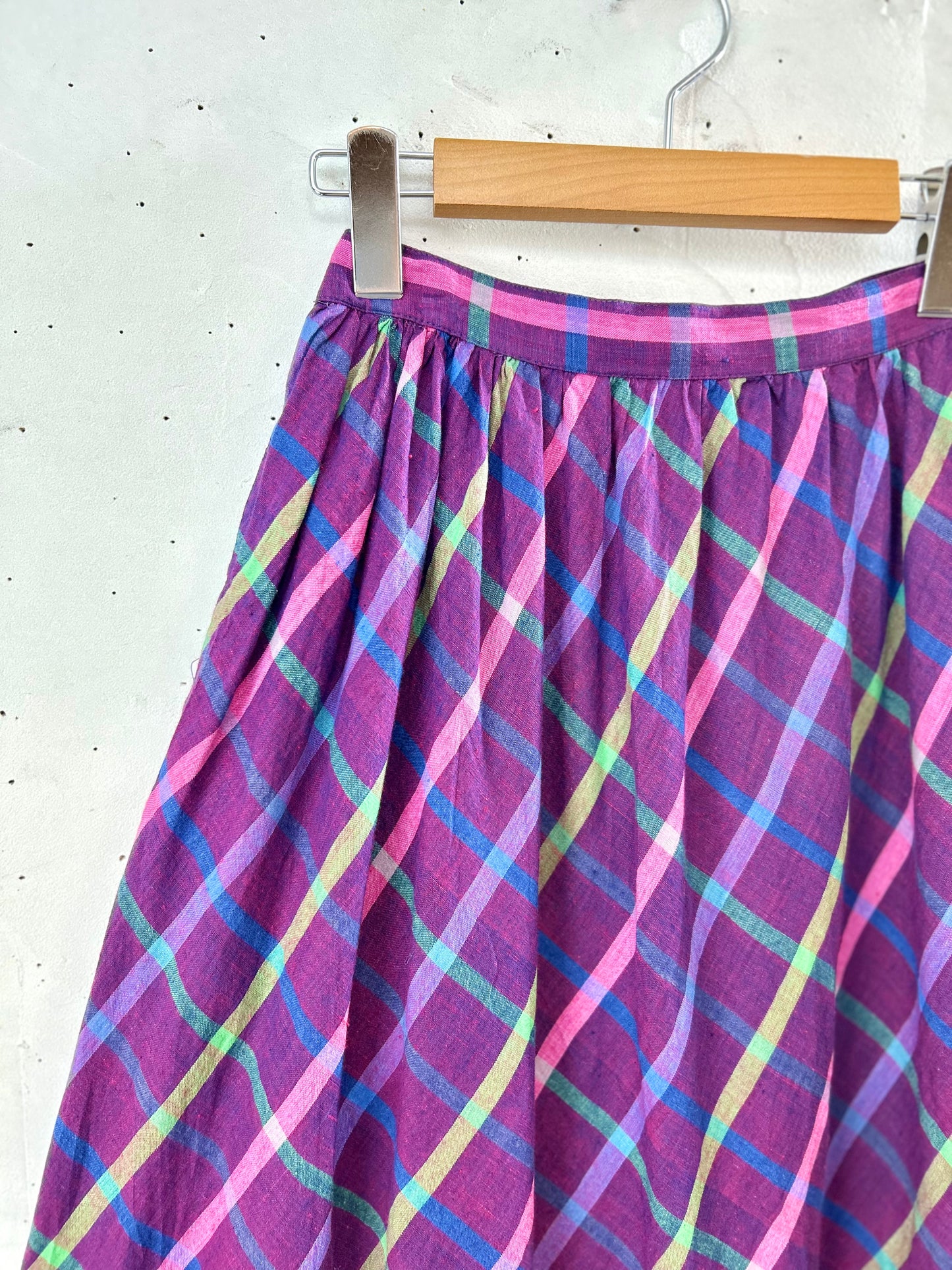 Vintage Plaid Skirt [D30073]