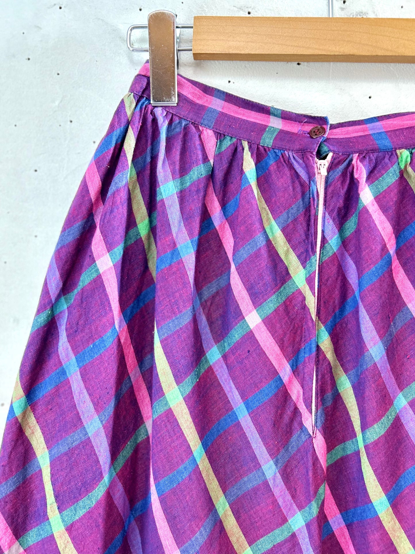 Vintage Plaid Skirt [D30073]