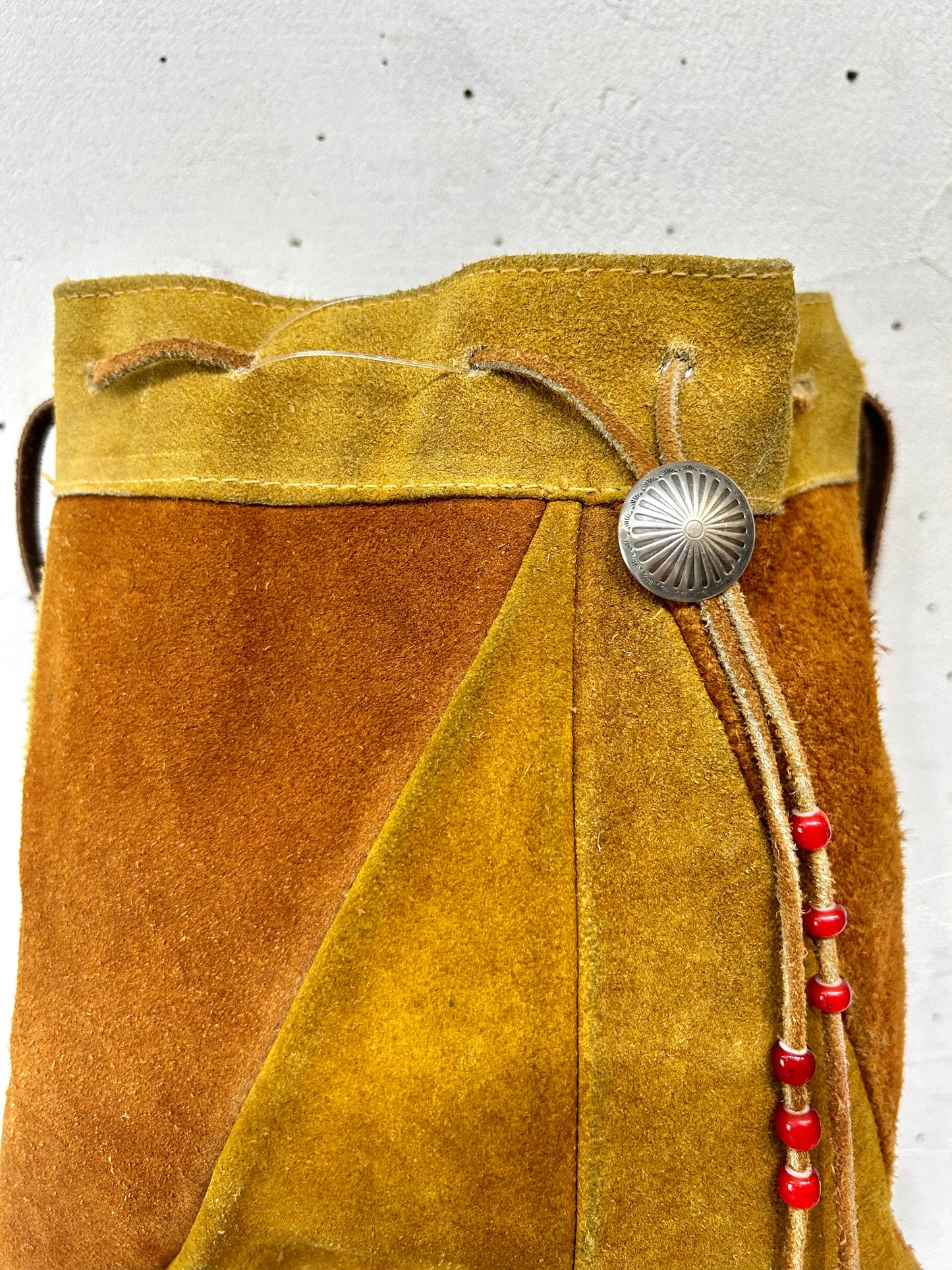 Vintage Leather Pouch Bag MADE IN MEXICO [A26002]