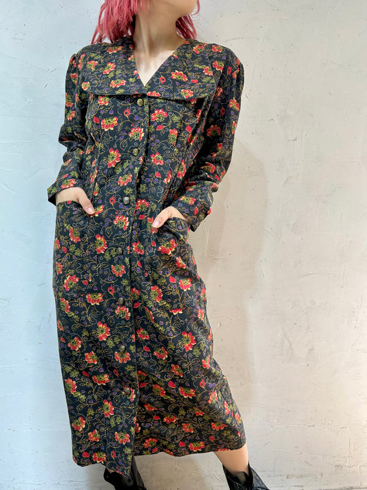 Vintage Flower Dress [I25130]