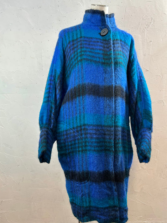 ’60s Vintage Plaid Coat [A29227]