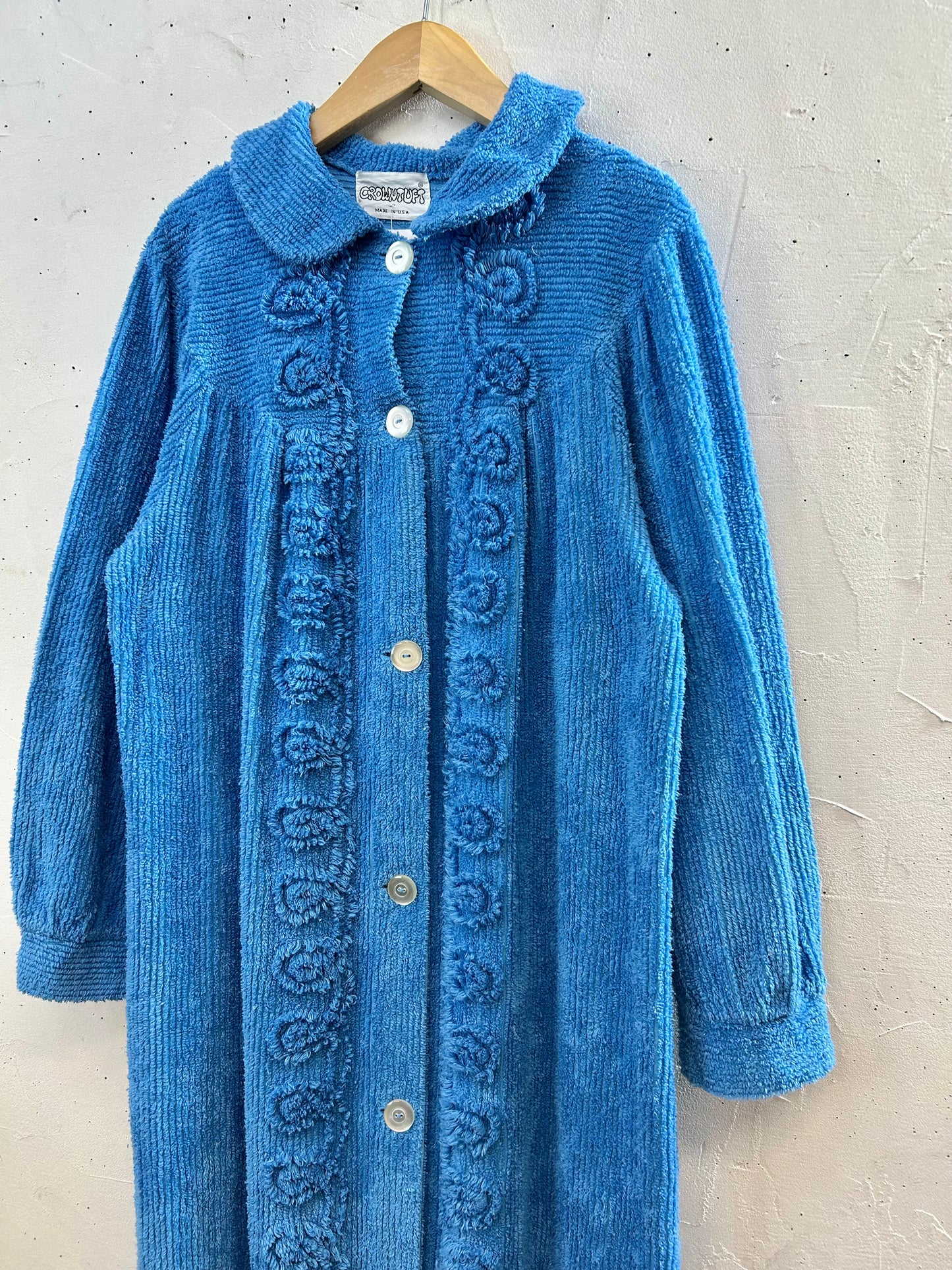 Vintage Chenille Weave Gown MADE IN USA [D30087]