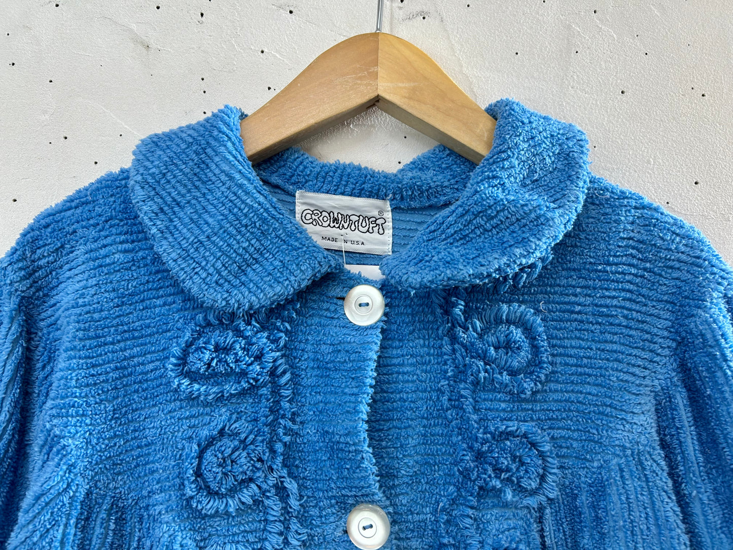 Vintage Chenille Weave Gown MADE IN USA [D30087]