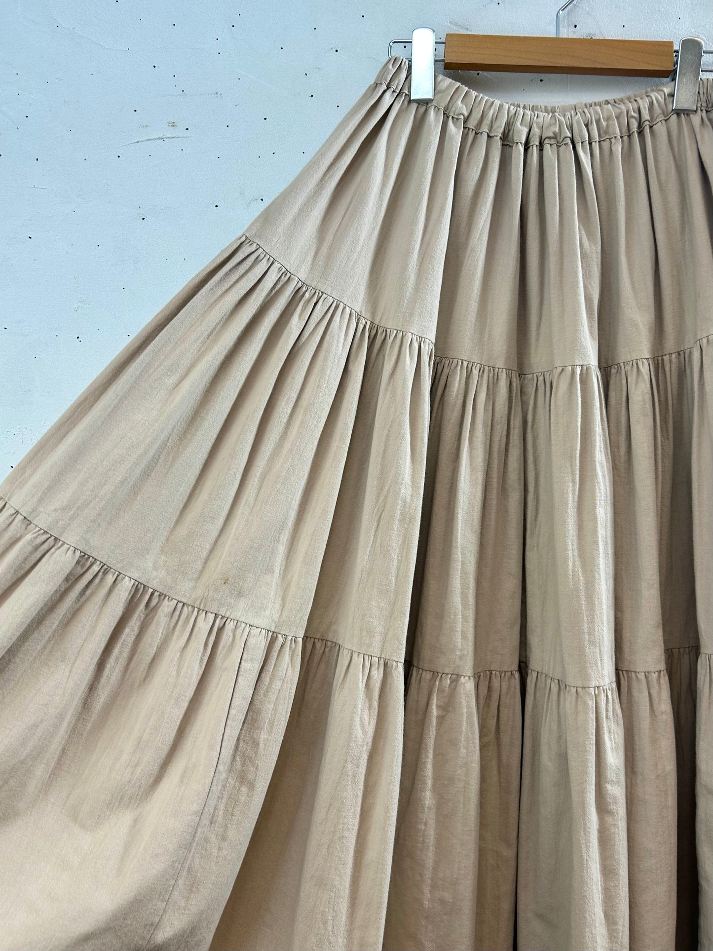 Vintage Cotton Tiered Skirt 〜Cactus Flower〜 [E30300]